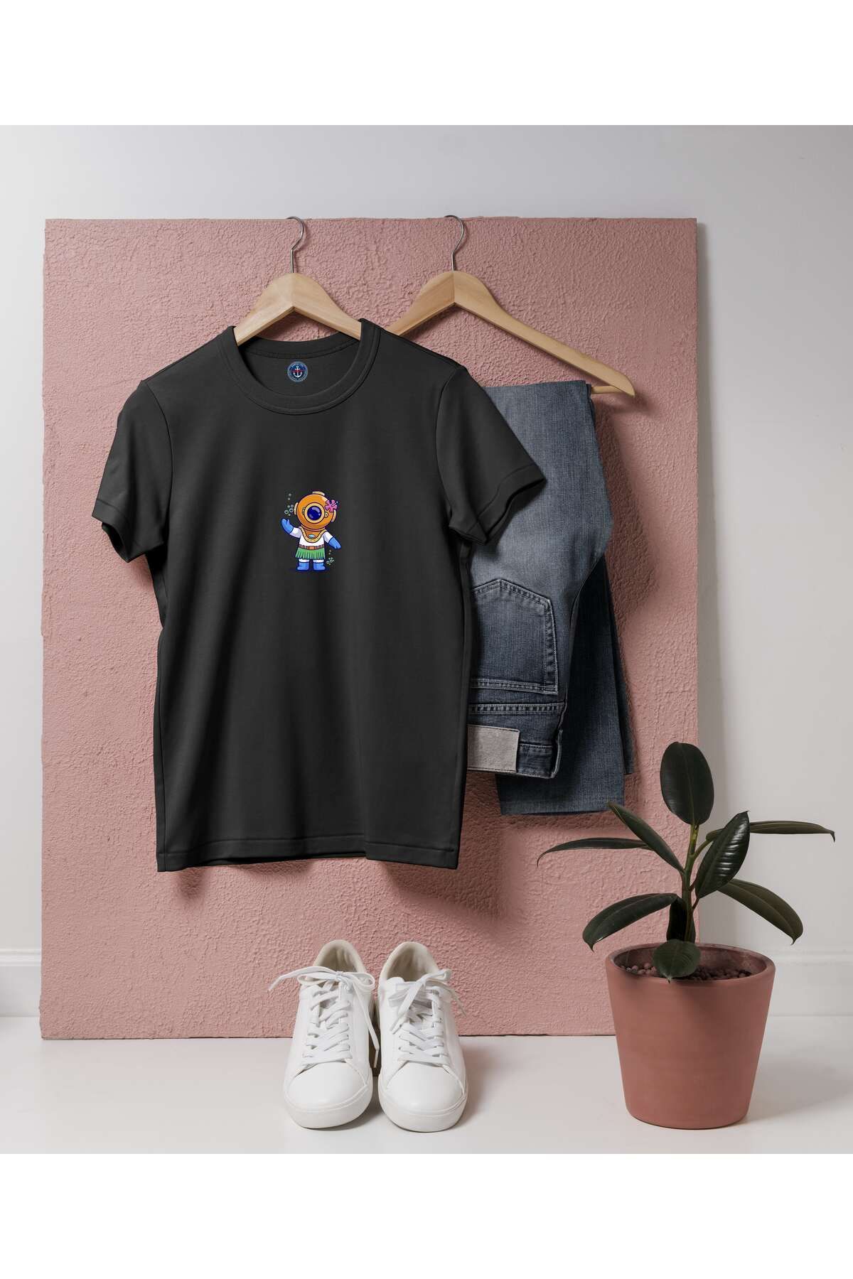 bahriyeli.jpeg Oversize Yosunlu Dalgıç tasarım unisex T-shirt