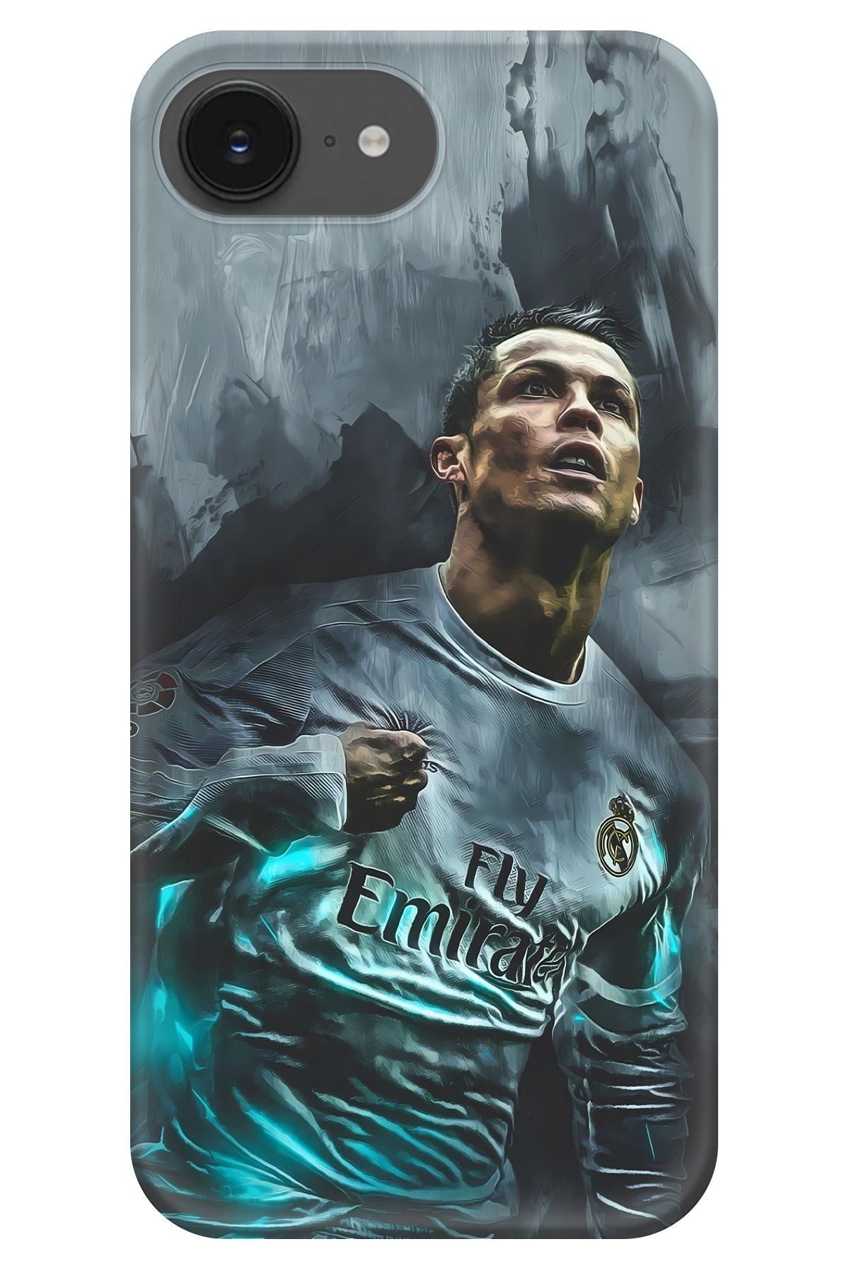 Lopard Apple iPhone 16E 4K Baskılı Kılıf Covers 11 Ronaldo Emirates Turkuaz