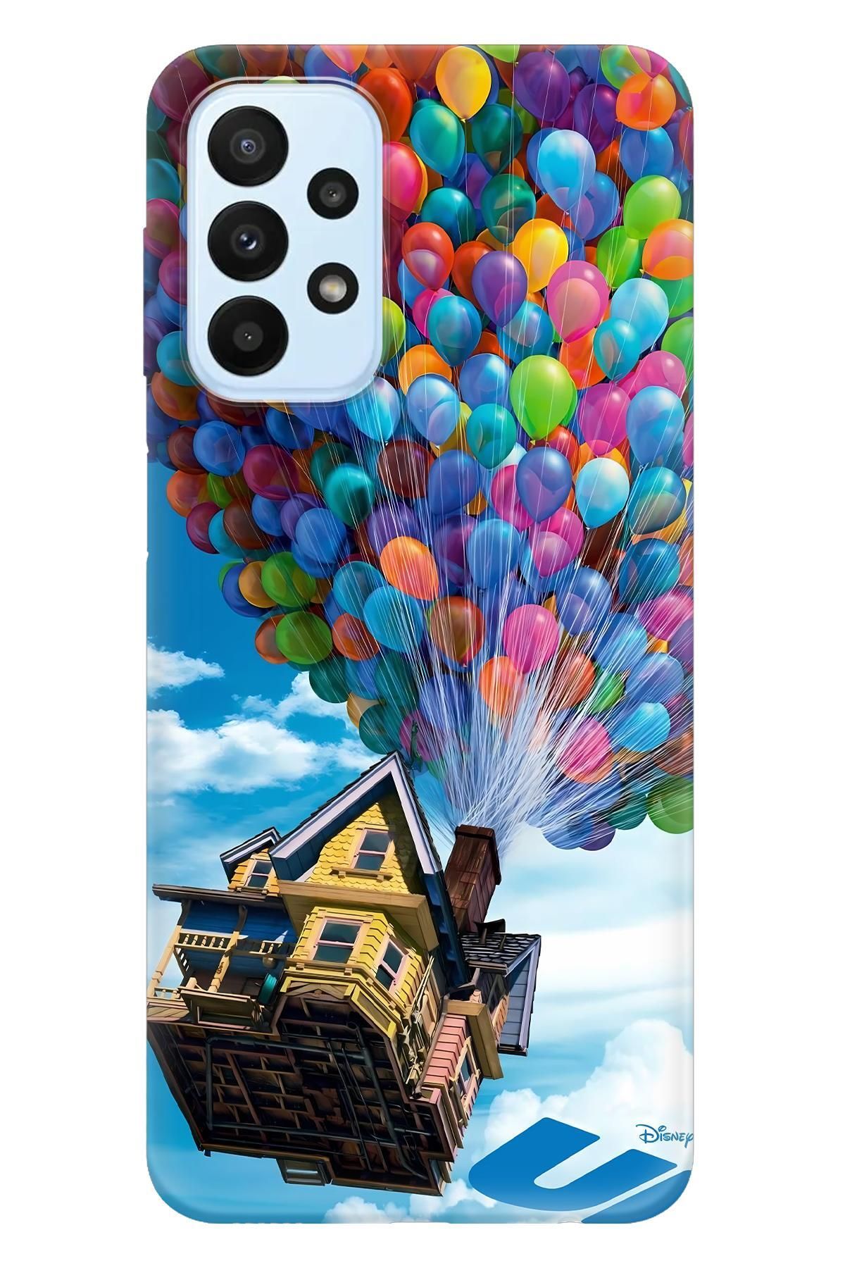 Lopard Samsung Galaxy A52S İz Bırakmayan Kılıf Covers 28 Yukarı Bak Afiş Mavi Kırmızı