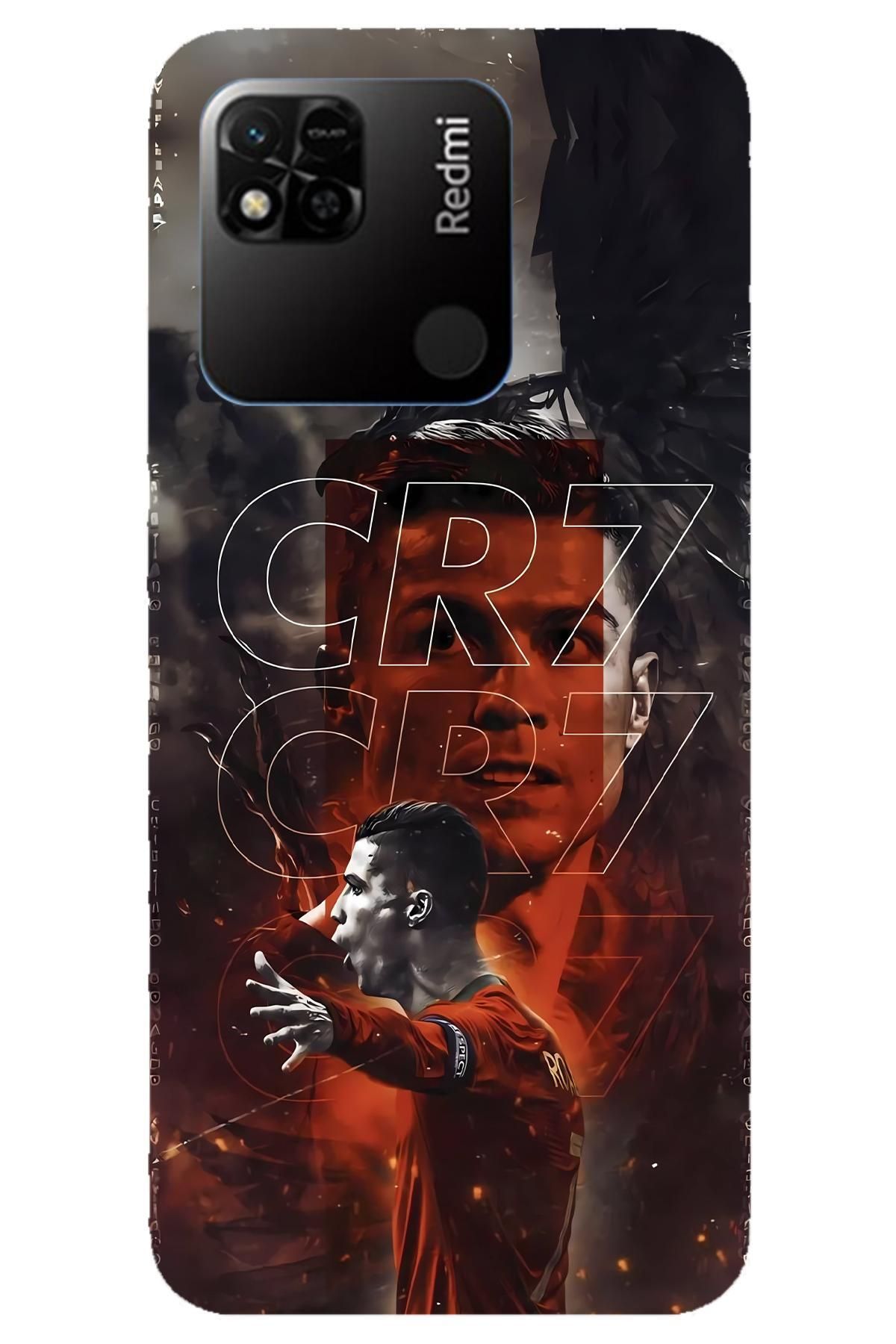 Lopard Xiaomi Redmi 10A Riksos Full HD Kılıf Covers 10 CR7 Poster Gri