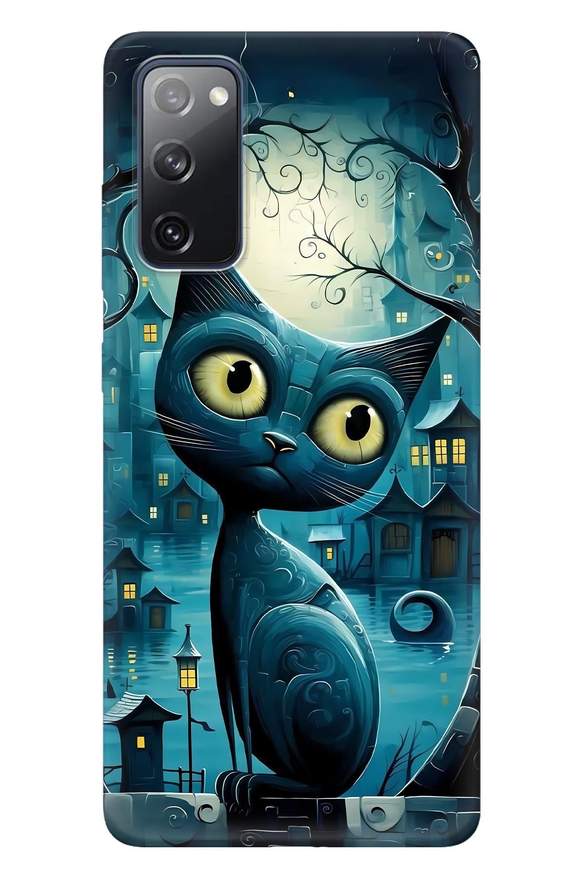 Lopard Samsung Galaxy S20 Desenli Kılıf Covers 37 Midjourney Kedili Nefti