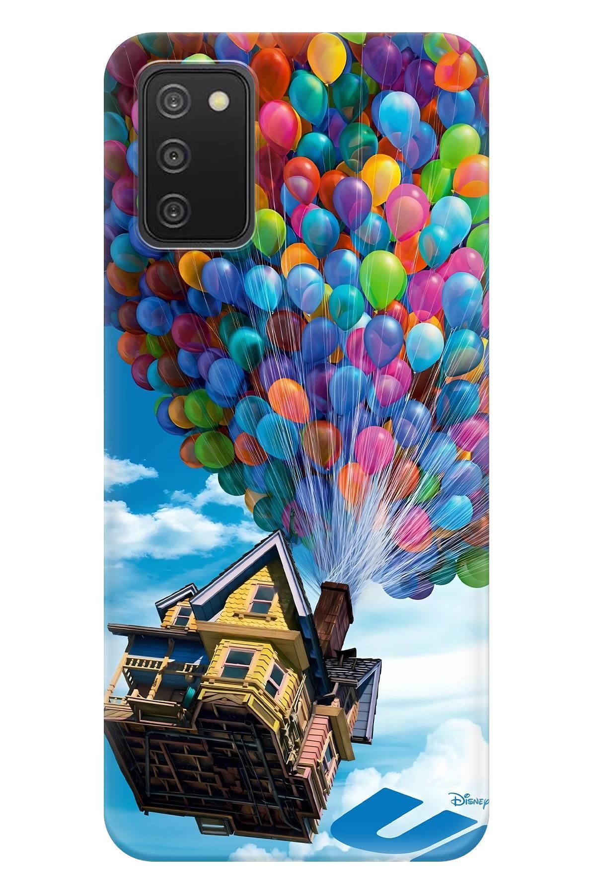 Lopard Samsung Galaxy A03S İz Bırakmayan Kılıf Covers 28 Yukarı Bak Afiş Mavi Kırmızı