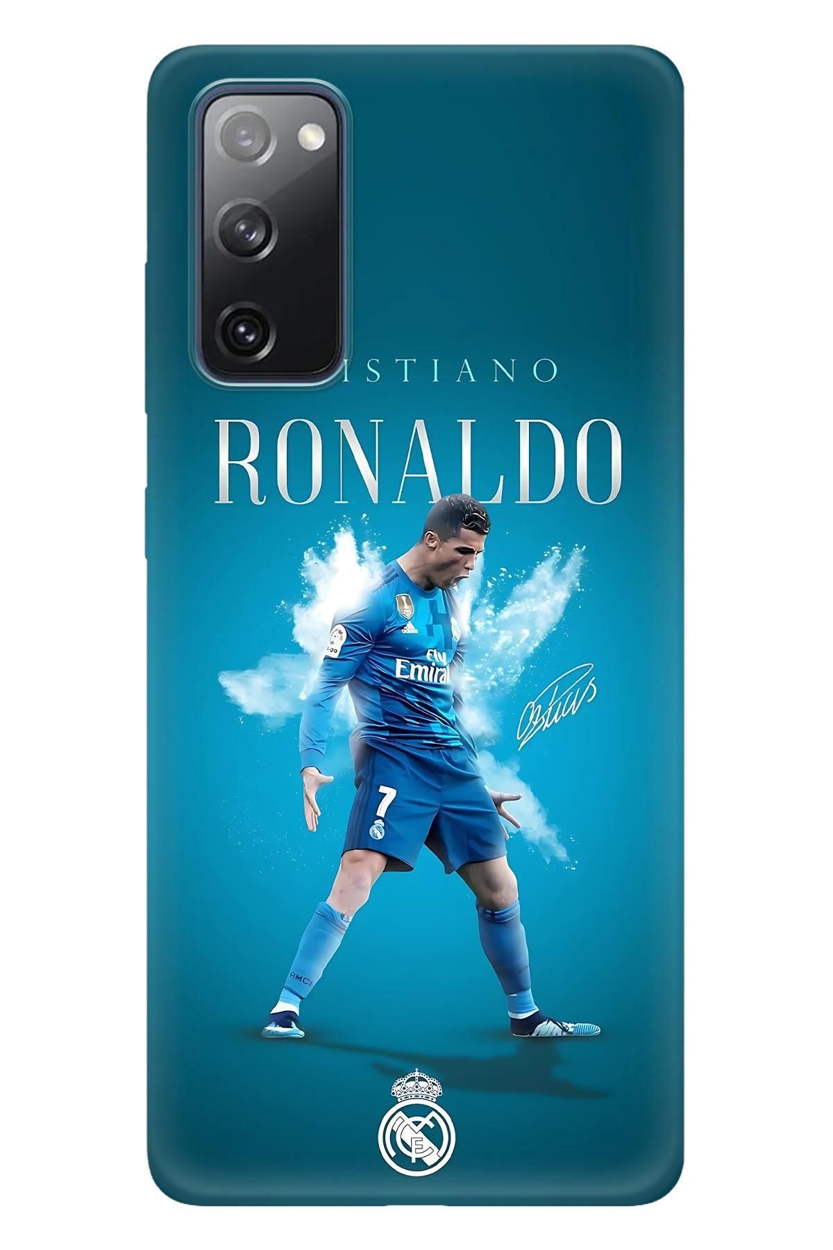 Lopard Samsung Galaxy S20 UV Kılıf Covers 9 Cristiano Ronaldo Mavi