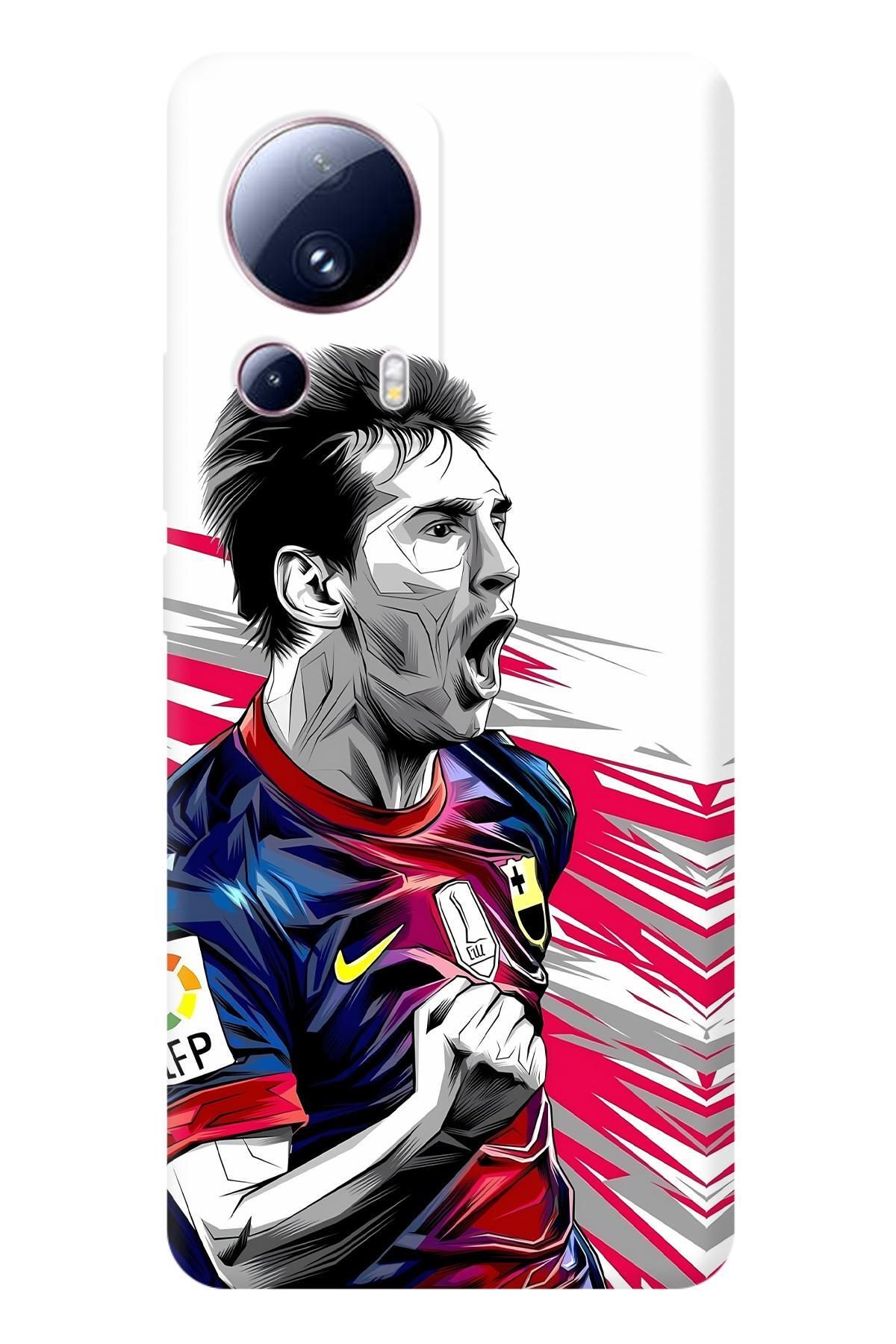 Lopard Xiaomi Mi 13 Lite Arka Kapak Covers 3 Messi Efsanesi: Bir Zafer Anı