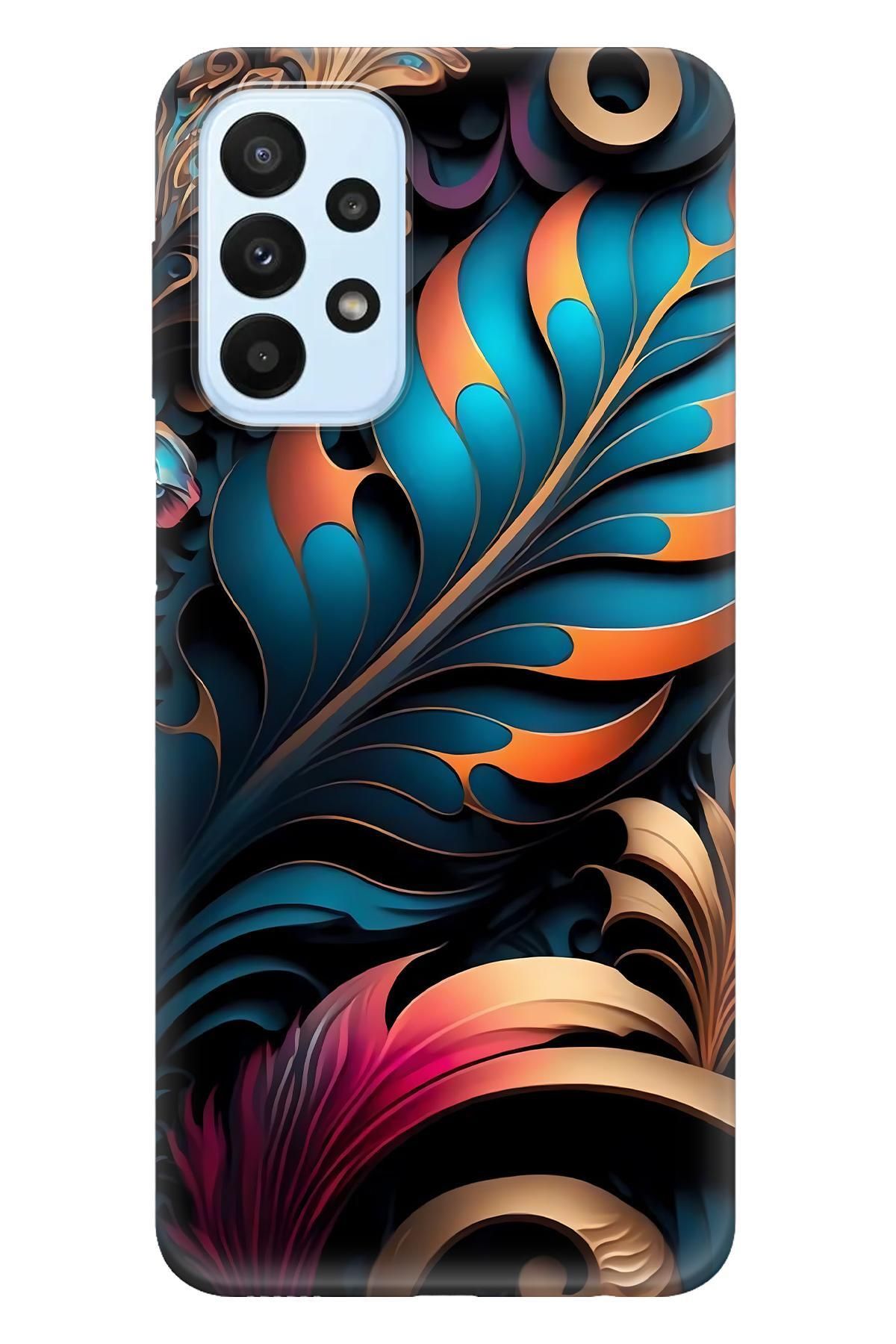 Lopard Samsung Galaxy A52S Case Kapak Covers 43 Yaprak Yeşil