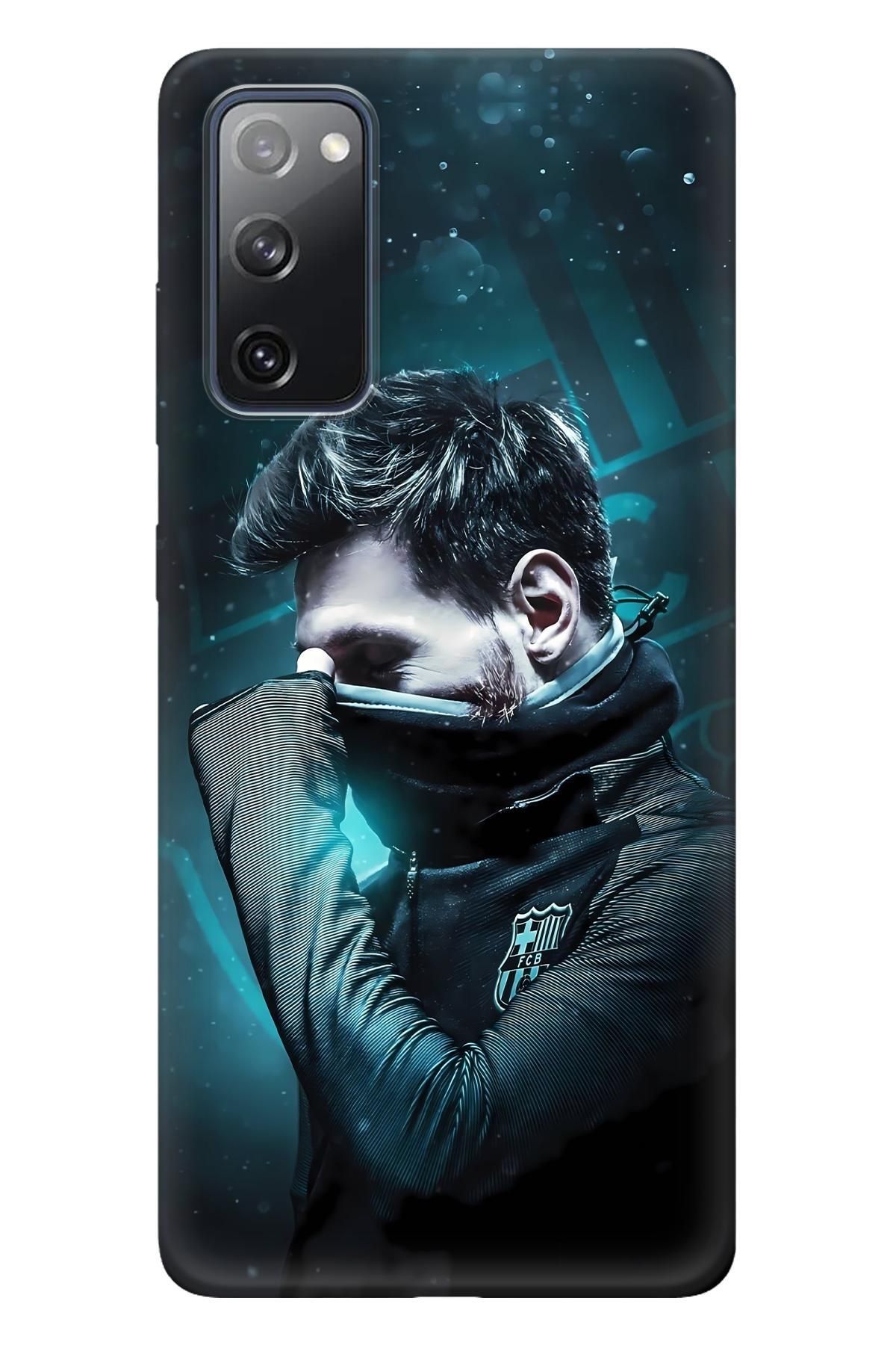 Lopard Samsung Galaxy S20 Cover Kılıf Covers 14 Lionel Messi PosterYeşil