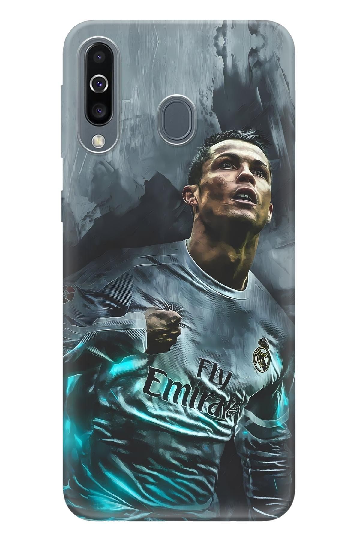 Lopard Samsung Galaxy M30 4K Baskılı Kılıf Covers 11 Ronaldo Emirates Turkuaz
