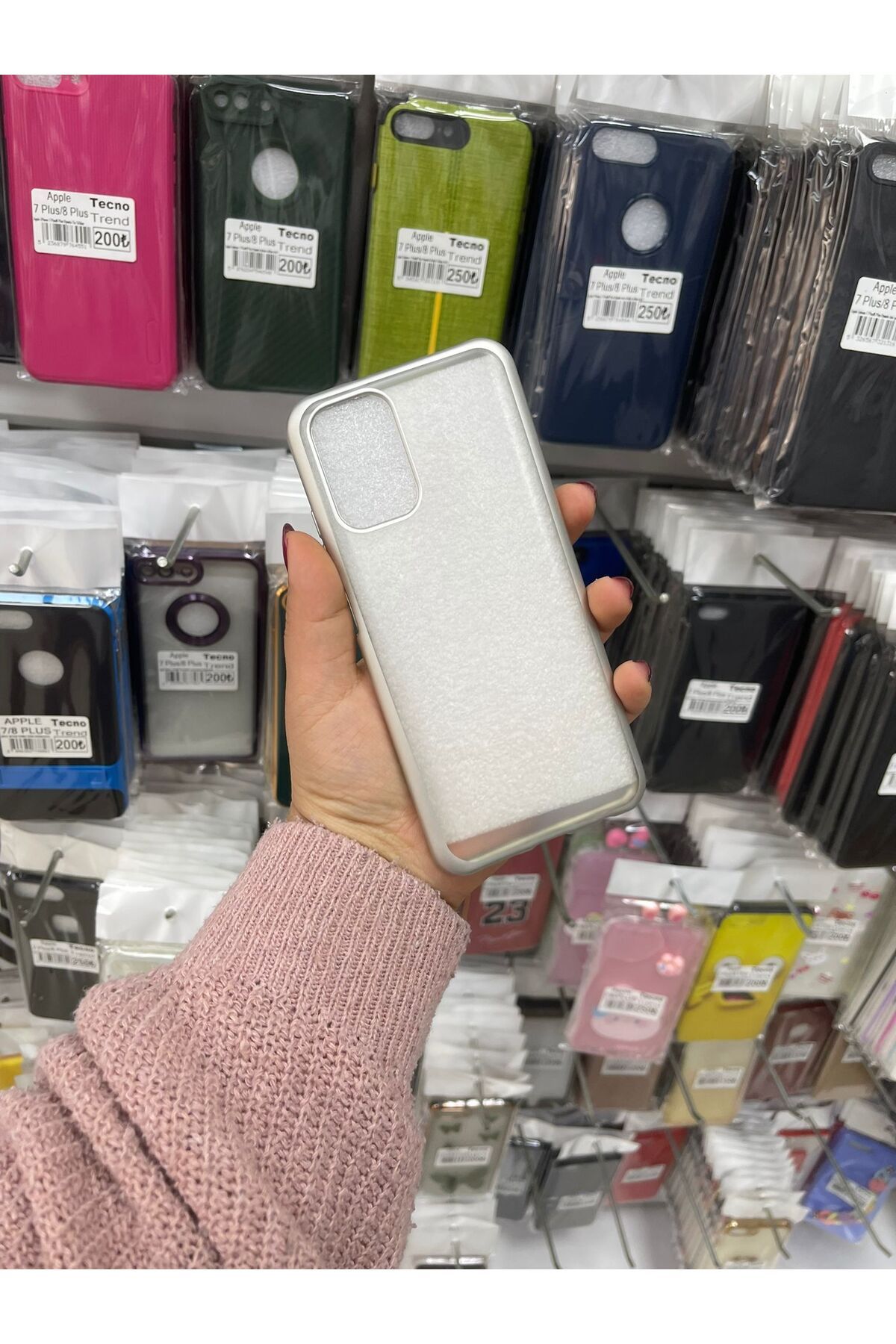TECNOTREND Redmi Note 10/10s Uyumlu Buzlu Şeffaf Renkli Silikon Kılıf