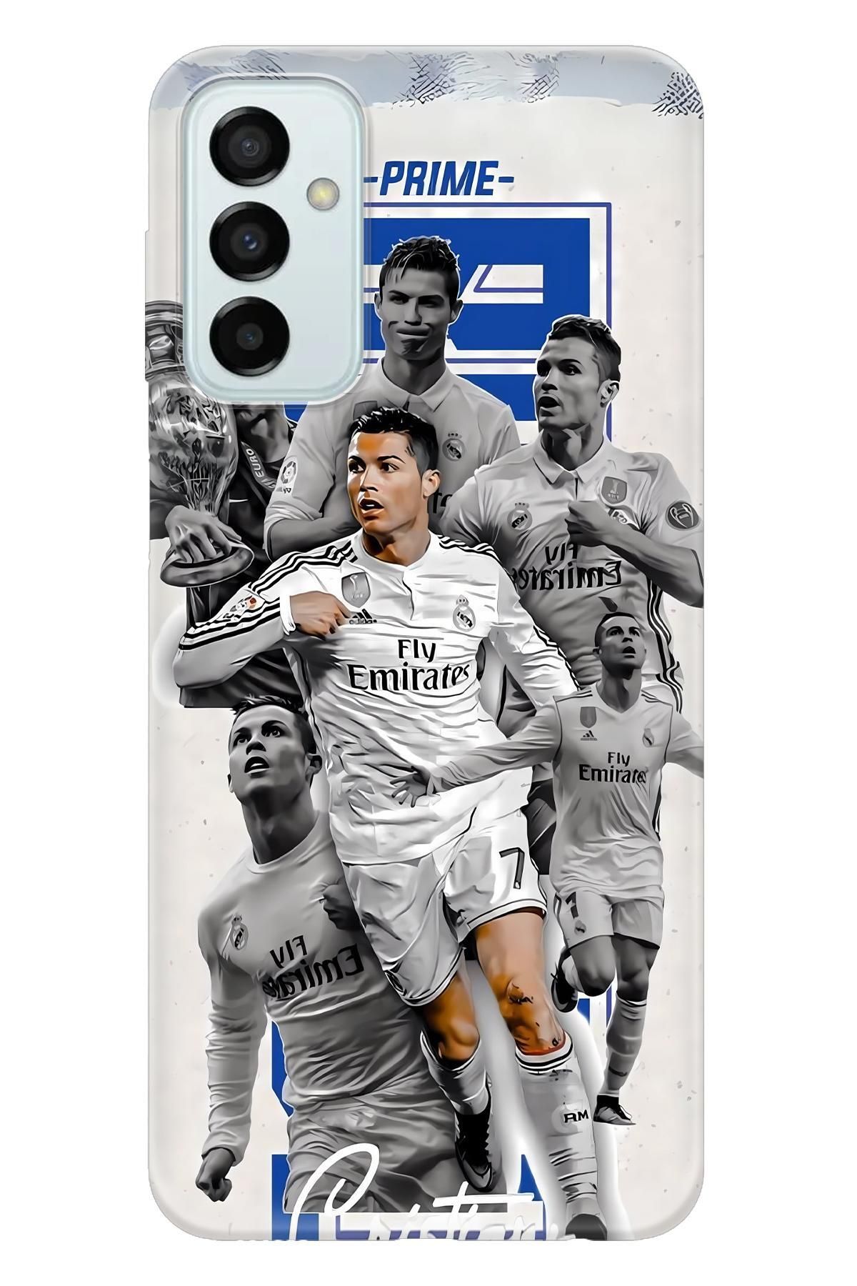 Lopard Samsung Galaxy M52 Case Telefon Kılıfı Covers 1 Cristiano Ronaldo Beyaz