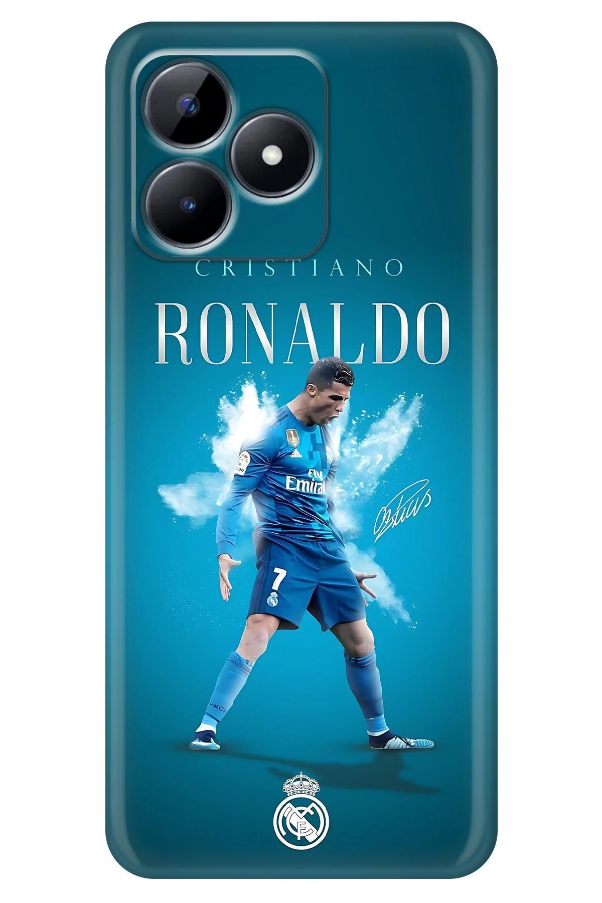Lopard Realme Note 50 UV Kılıf Covers 9 Cristiano Ronaldo Mavi