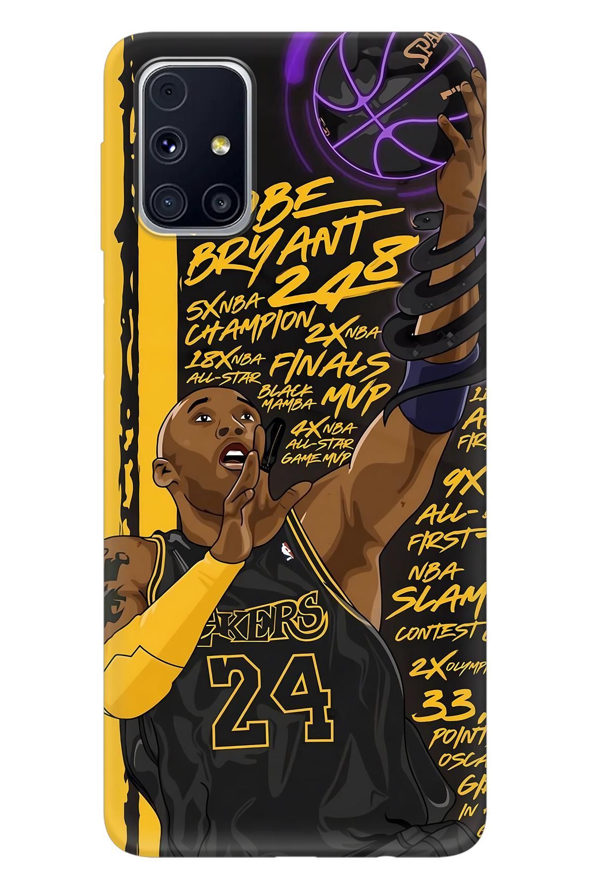 Lopard Samsung Galaxy M51 Baskılı Kılıf Covers 8 Kobe Bryant Fan Art Mor