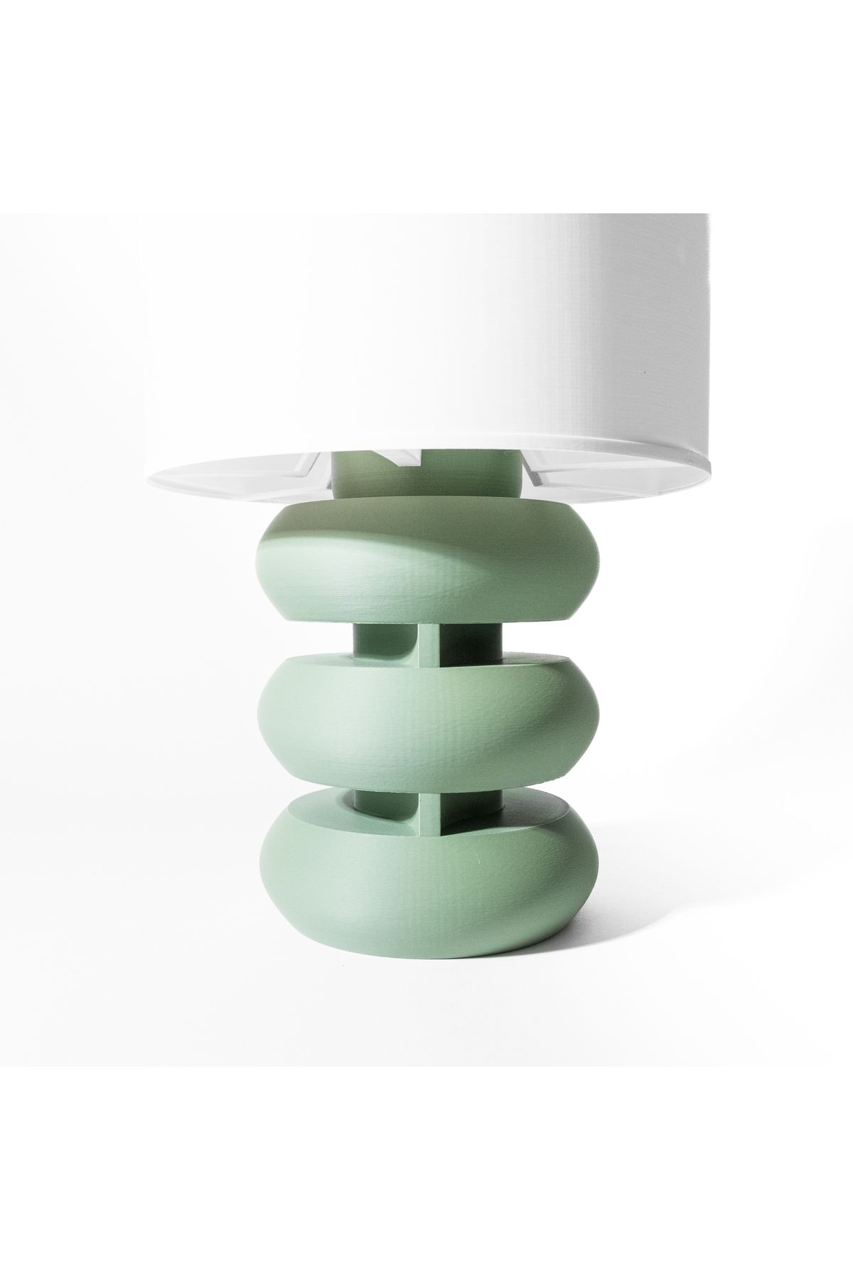 GRAT3D Oval Futuristik Yeşil Masa Lambası,20cm,Kablolu,Ev/Ofis Modern Lamba