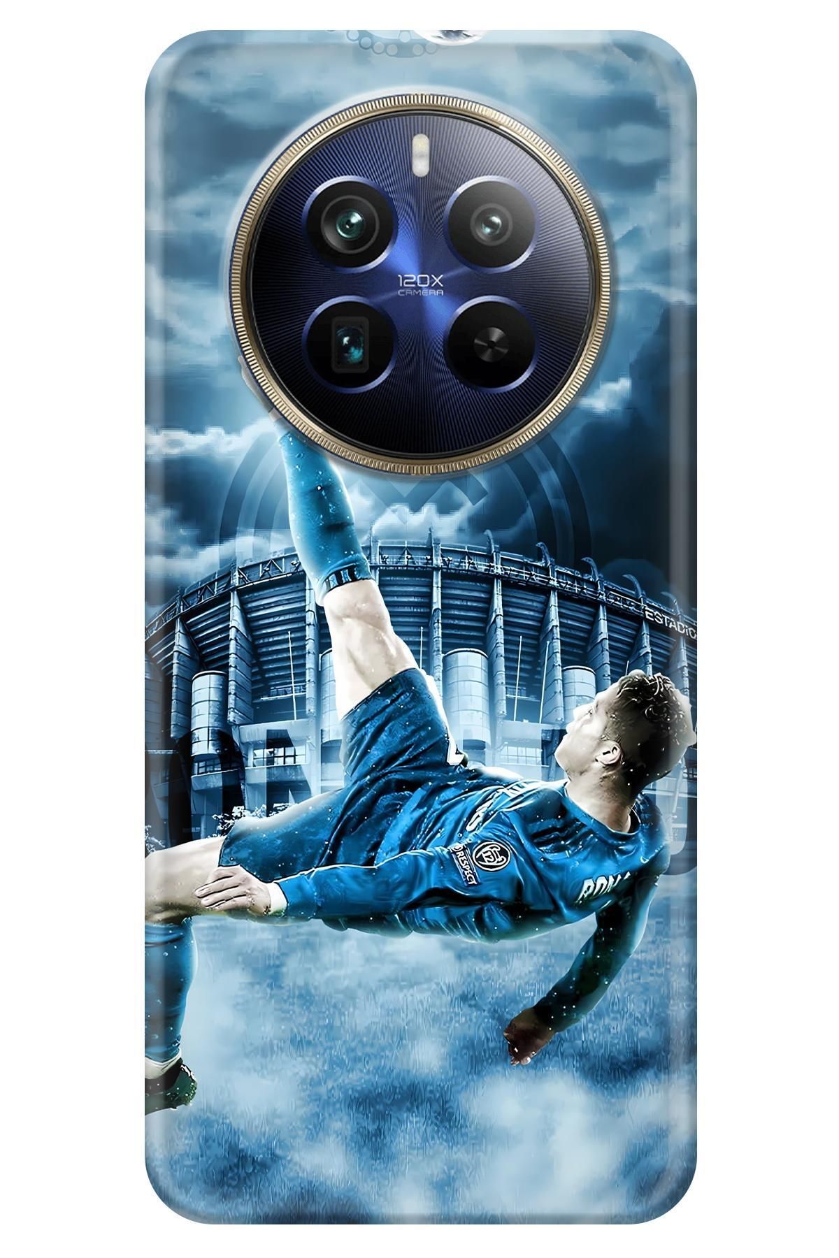 Lopard Realme 12 4G T-max Silikon Kılıf Covers 4 Ronaldo Rövaşata Açık Mavi