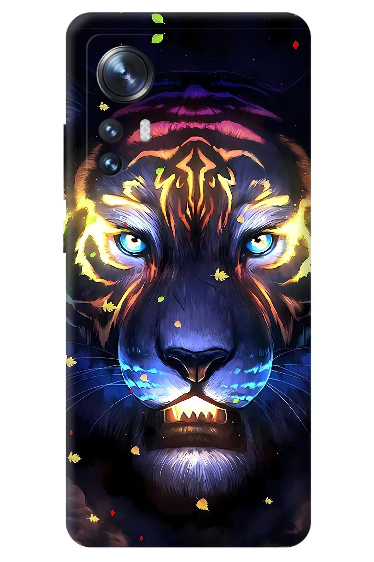 Lopard Xiaomi Mi 12 Sararmayan Silikon Kılıf Covers 27 Neon Leon Colorful