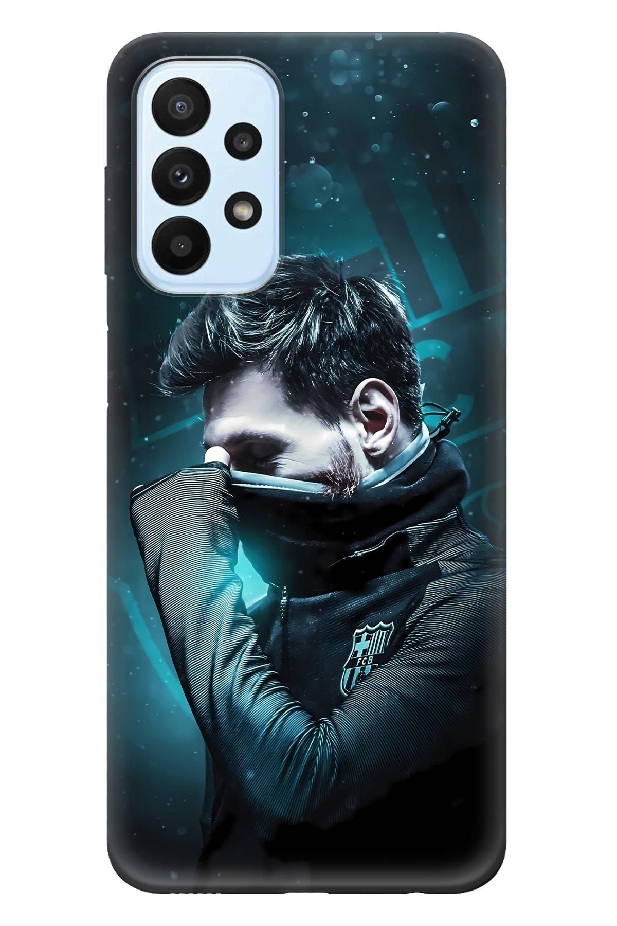 Lopard Samsung Galaxy A52 Cover Kılıf Covers 14 Lionel Messi PosterYeşil