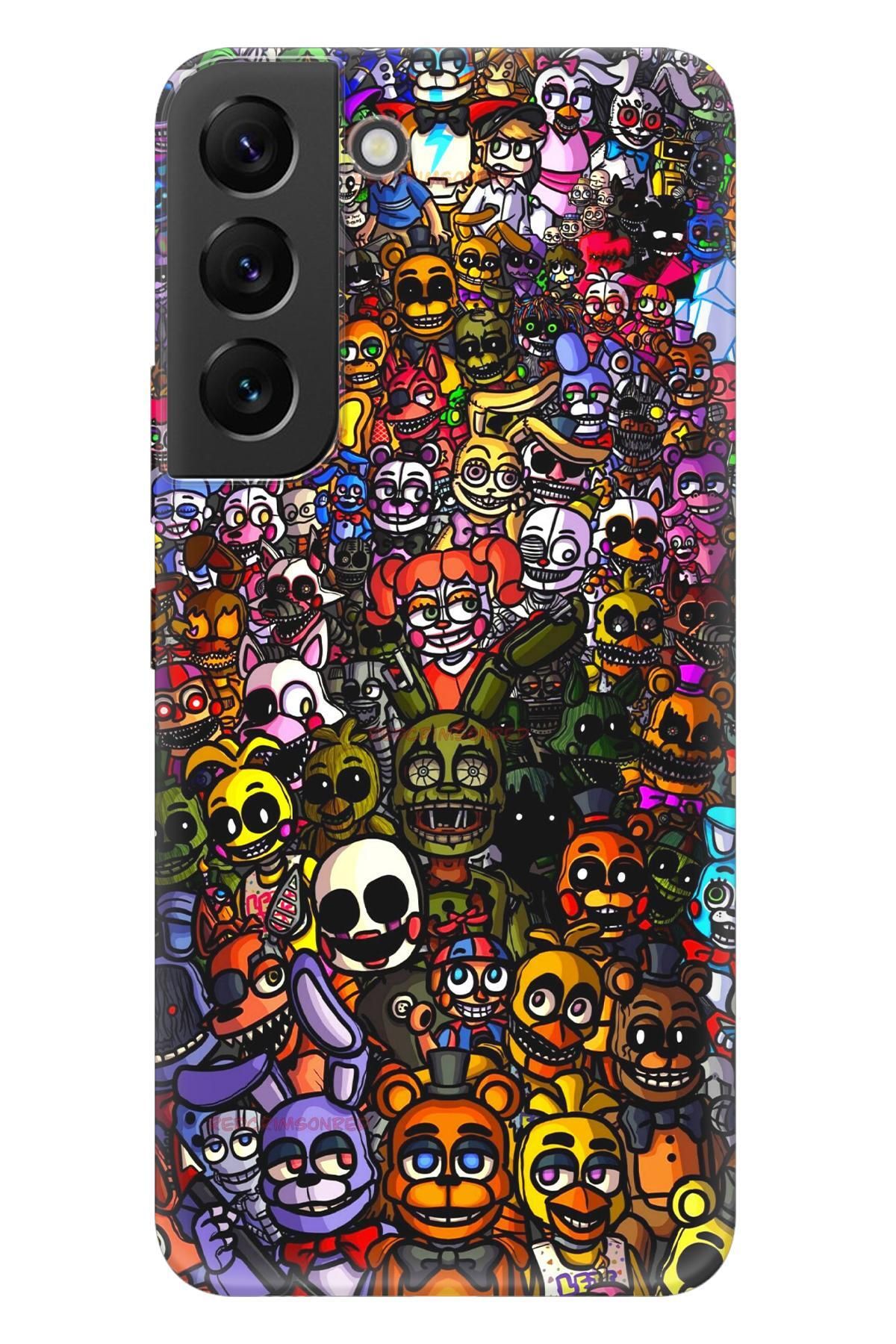 Lopard Samsung Galaxy S21 Plus Renkli Kılıf Covers 20 FNaF Wallpaper Colorful