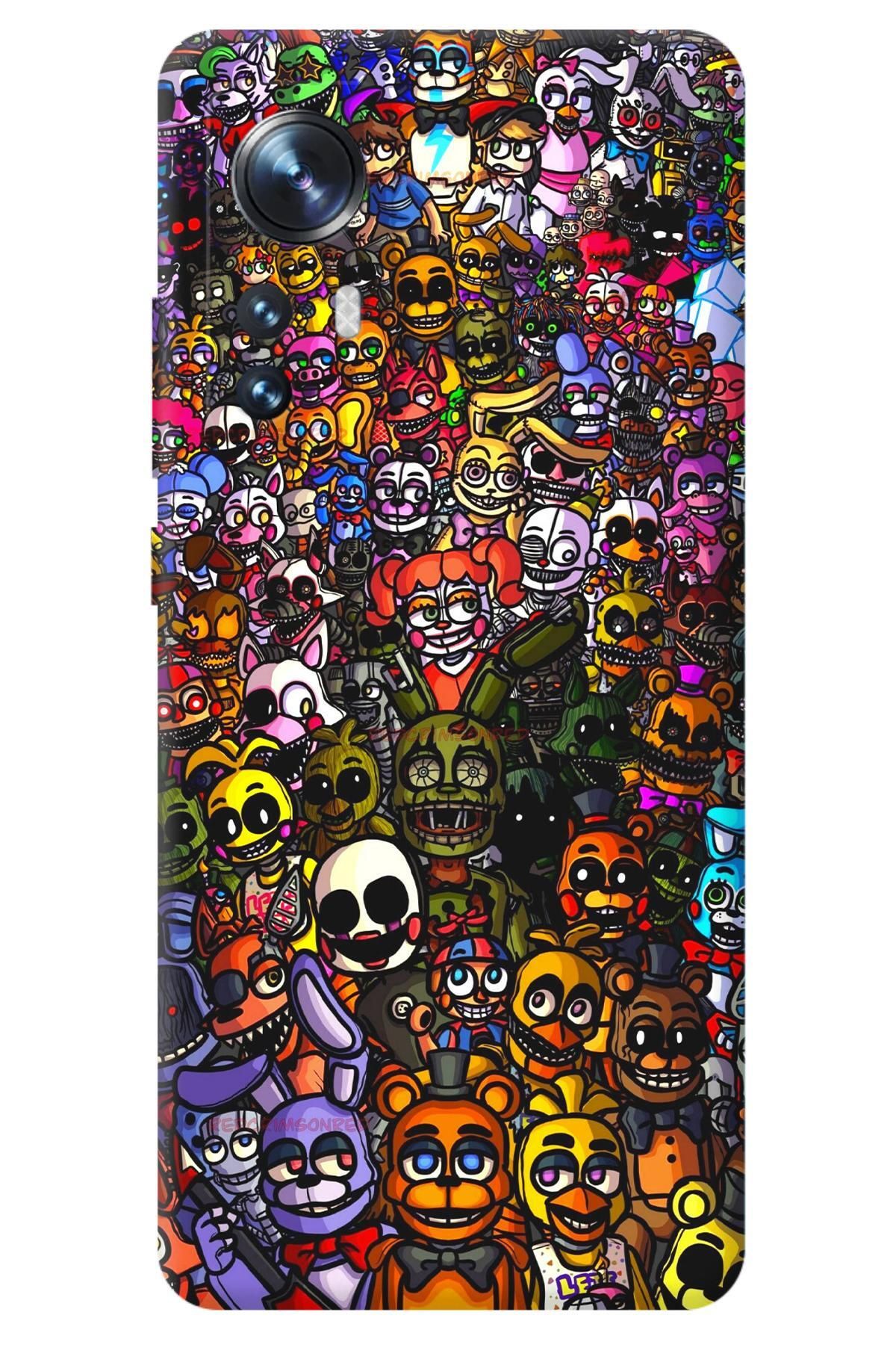 Lopard Xiaomi Mi 12 Renkli Kılıf Covers 20 FNaF Wallpaper Colorful