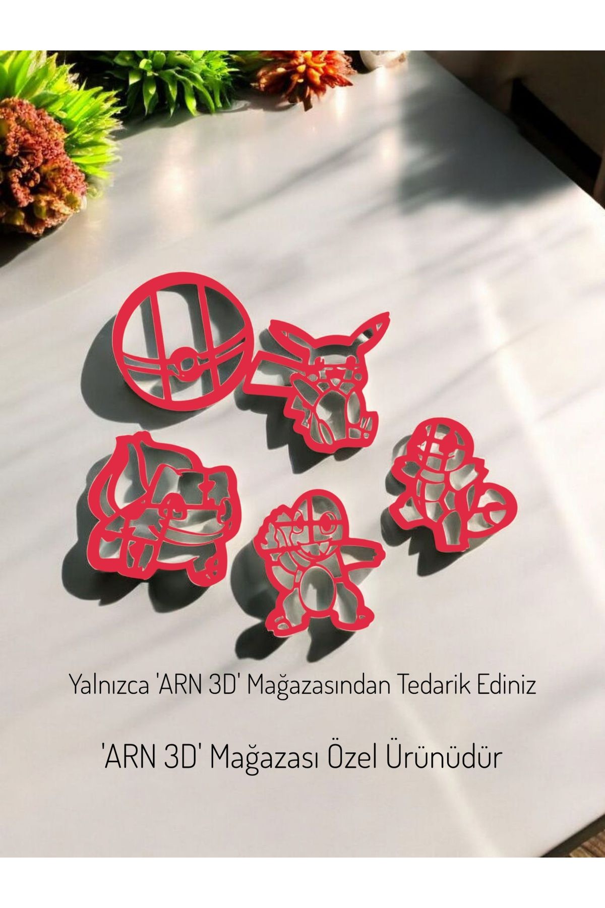 ARN 3D Pokemon Hamur Baskı Seti