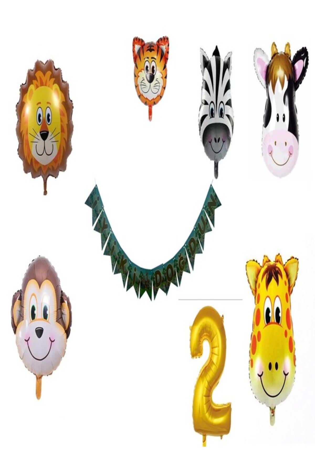 klbk SAFARİ DOĞUM GÜNÜ BALON KONSEPTİ