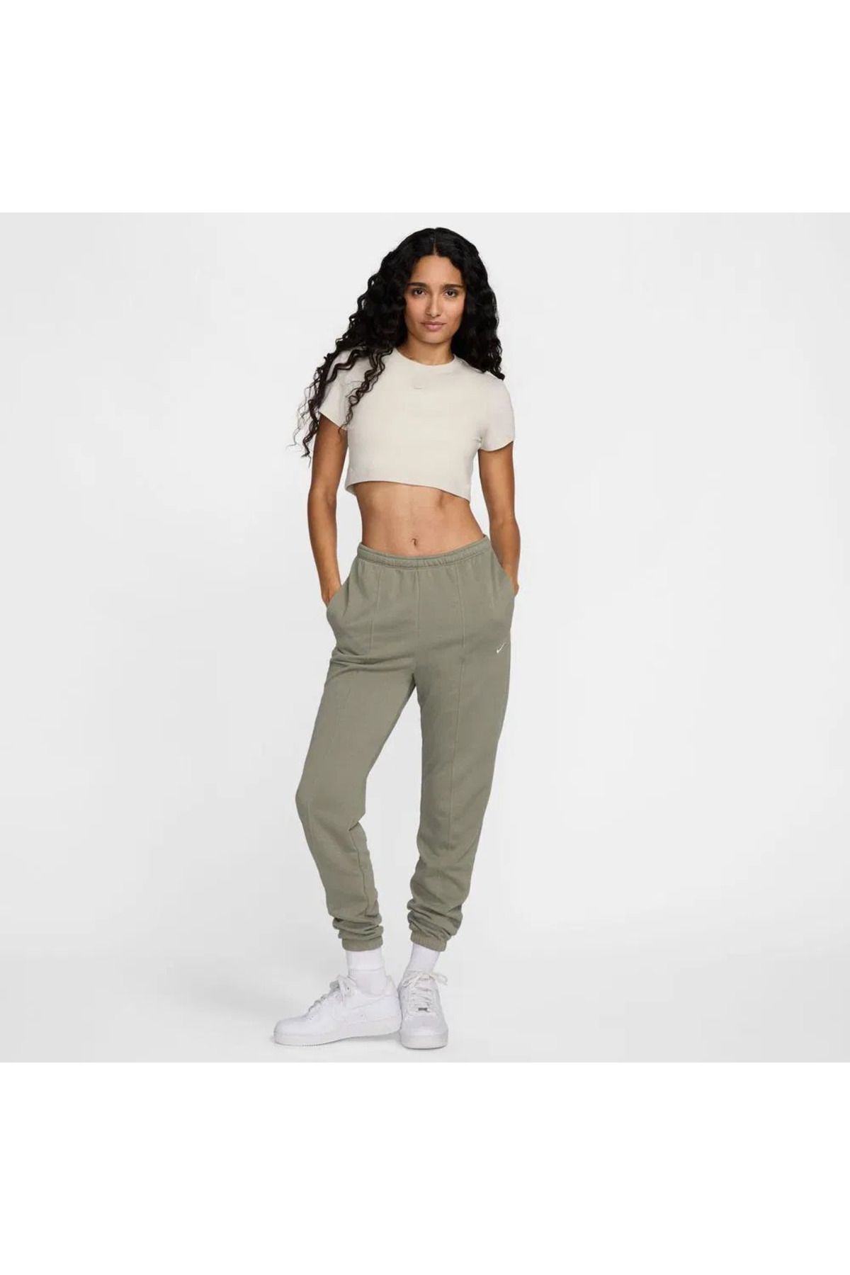 Nike Sportswear Chill Terry Kadın Yeşil Eşofman Altı