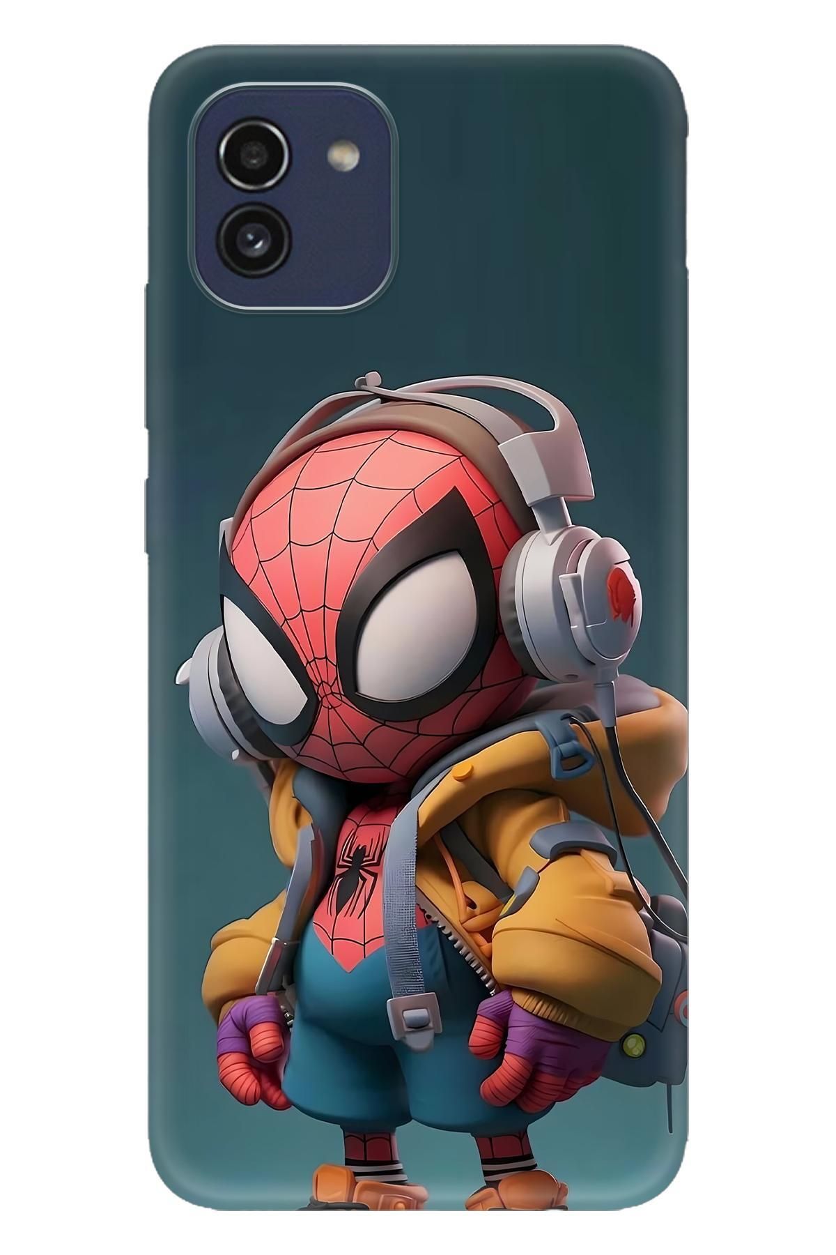Lopard Samsung Galaxy A03 Darbe Önleyici Kapak Covers 21 Spiderman Hediyelik Kırmızı Yeşil