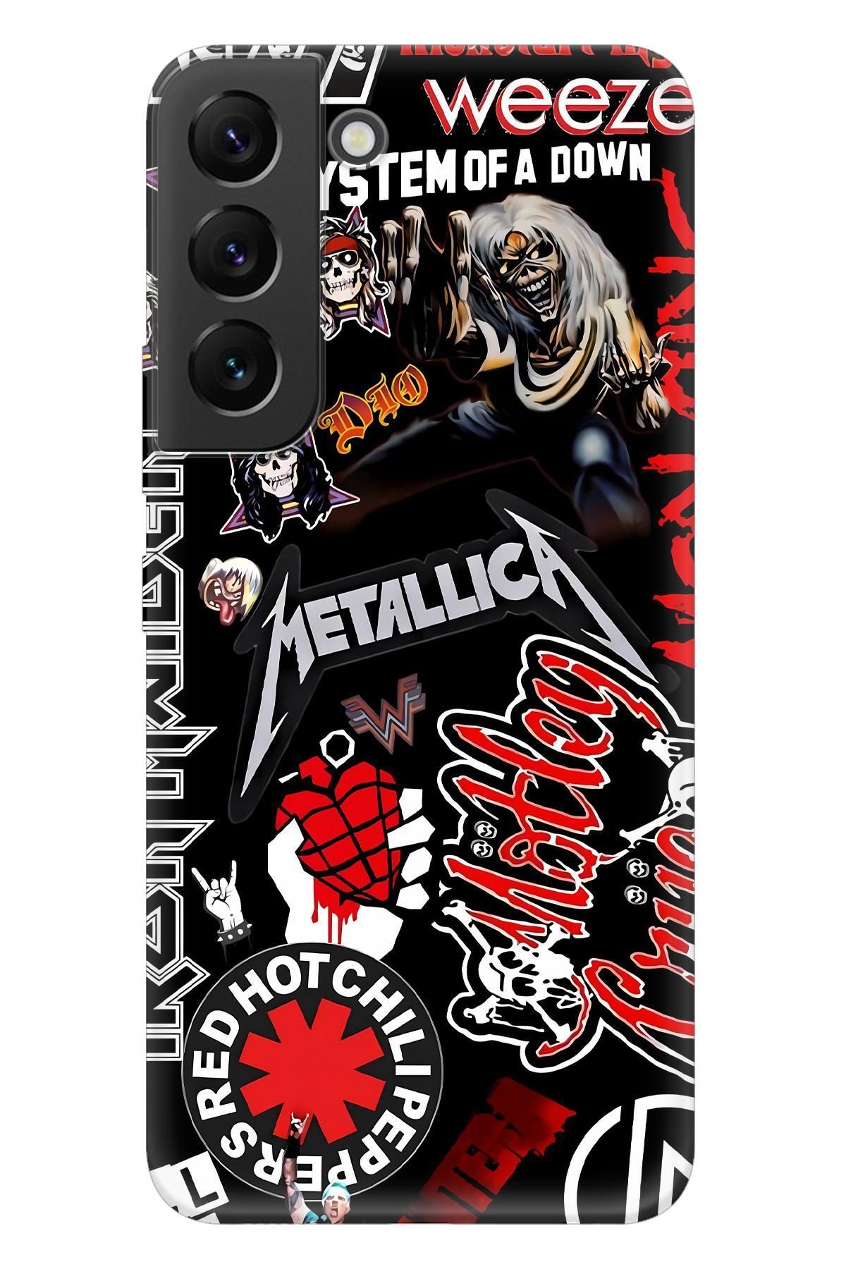 Lopard Samsung Galaxy S21 Cover Kılıf Covers 44 Metallica Iron Maiden Kiss