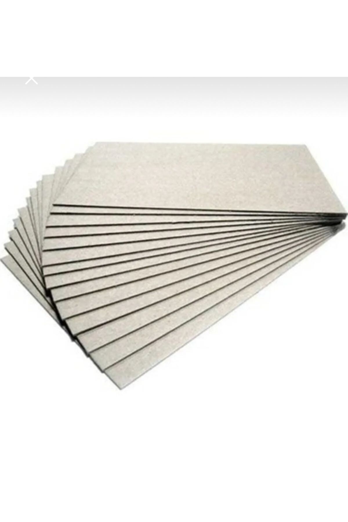 2020 2 mm Mukavva 15x35 cm Gri Karton 80 Adet Sert ve Kalın Karton