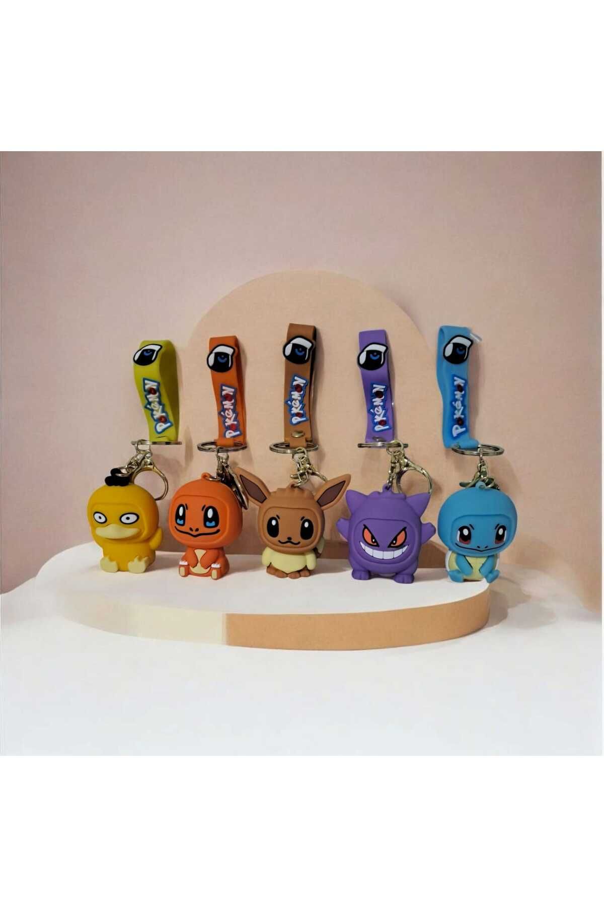 Menuzer Anime Anahtarlık Action Figure Silikonlu Çizgi Film Karakterli & Çanta Aksesuarları