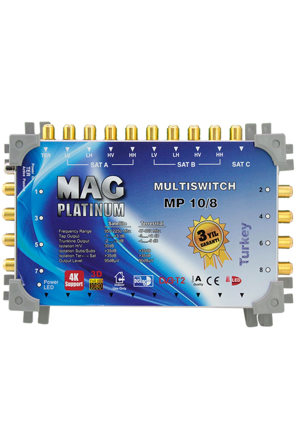 OEM 10*8 KASKATLI UYDU SANTRALİ MAG PLATINUM