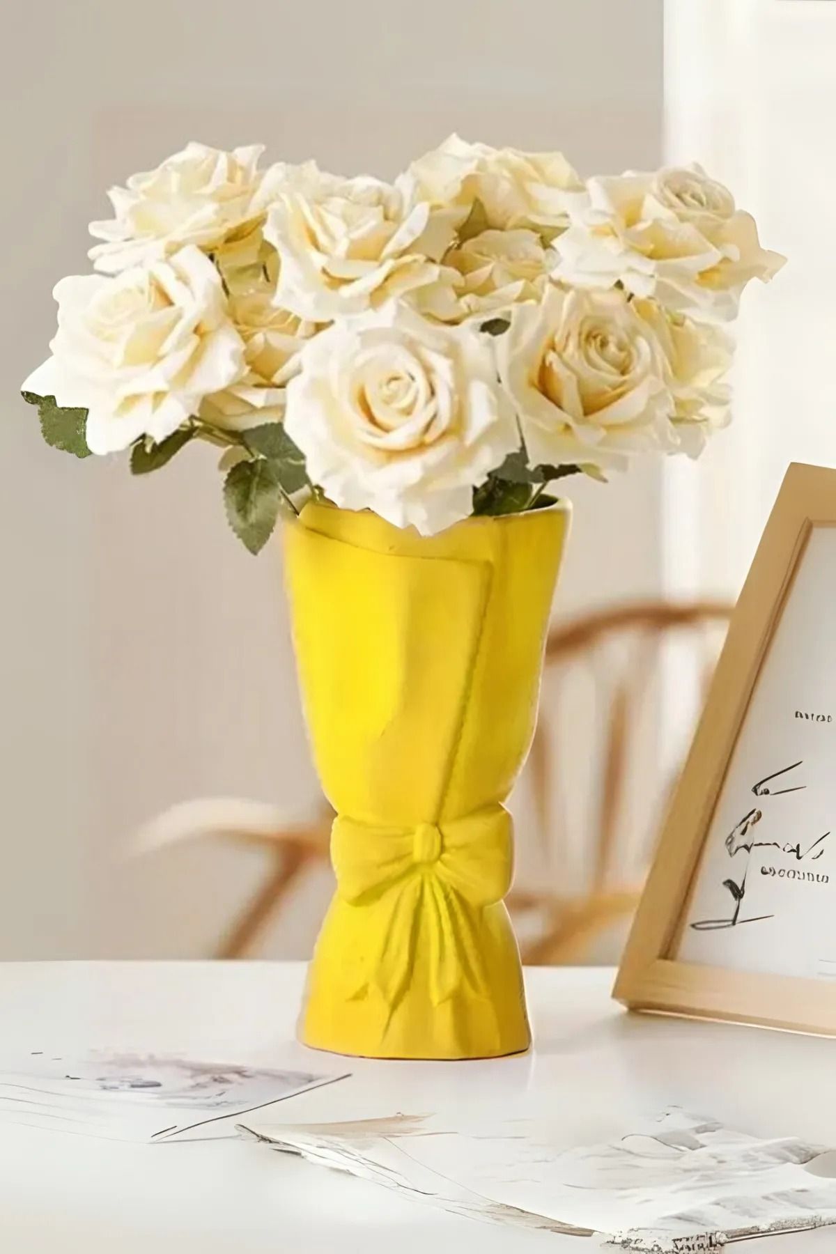 rufhomedesign İskandinav Tarzı Büyük Buket Fiyonklu Vazo 20*10*10 cm Bohem Pinterest Vazo Dekoratif Eşya