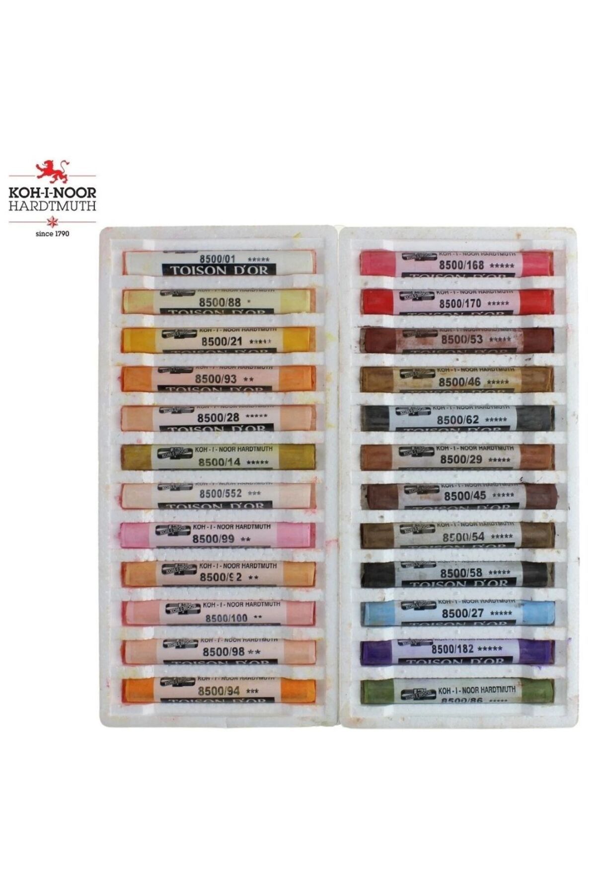 Koh-i Noor Koh-i-Noor Toison D'or Tam Boy Soft Pastel Kalem Seti 24lü