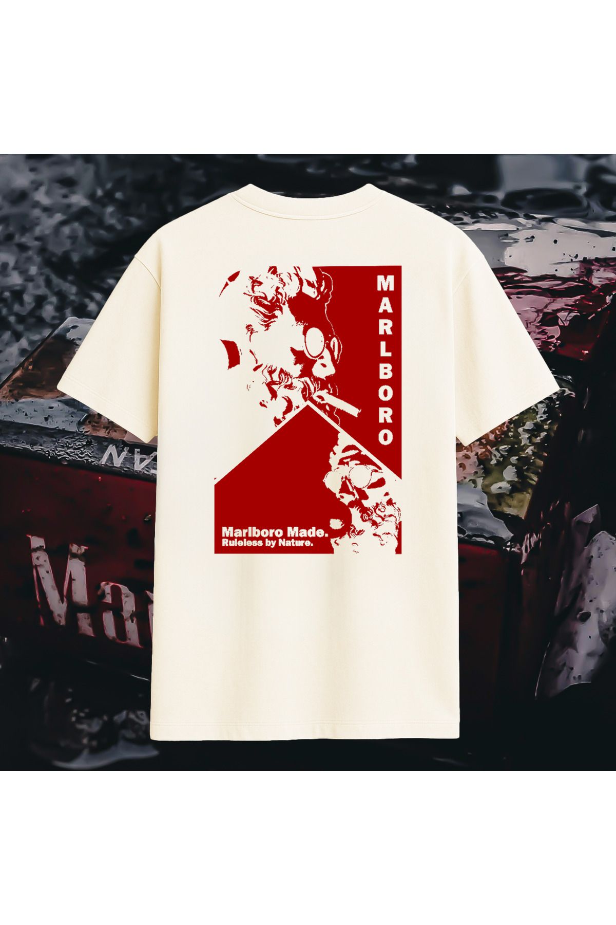 Vigor Wear Sırt Baskılı Oversize T-shirt
