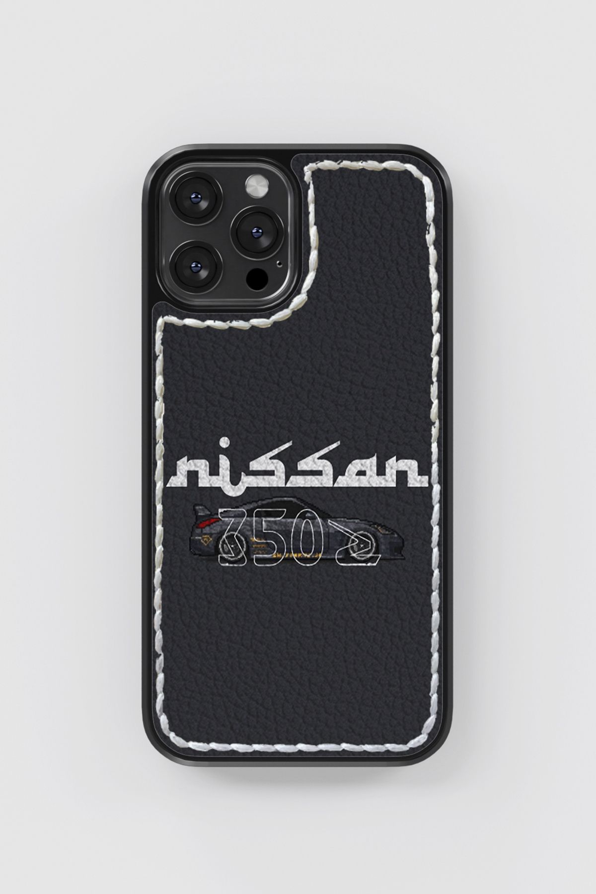 No28studio Nissan 350Z Deri Ve Dikişli Telefon Kılıfı