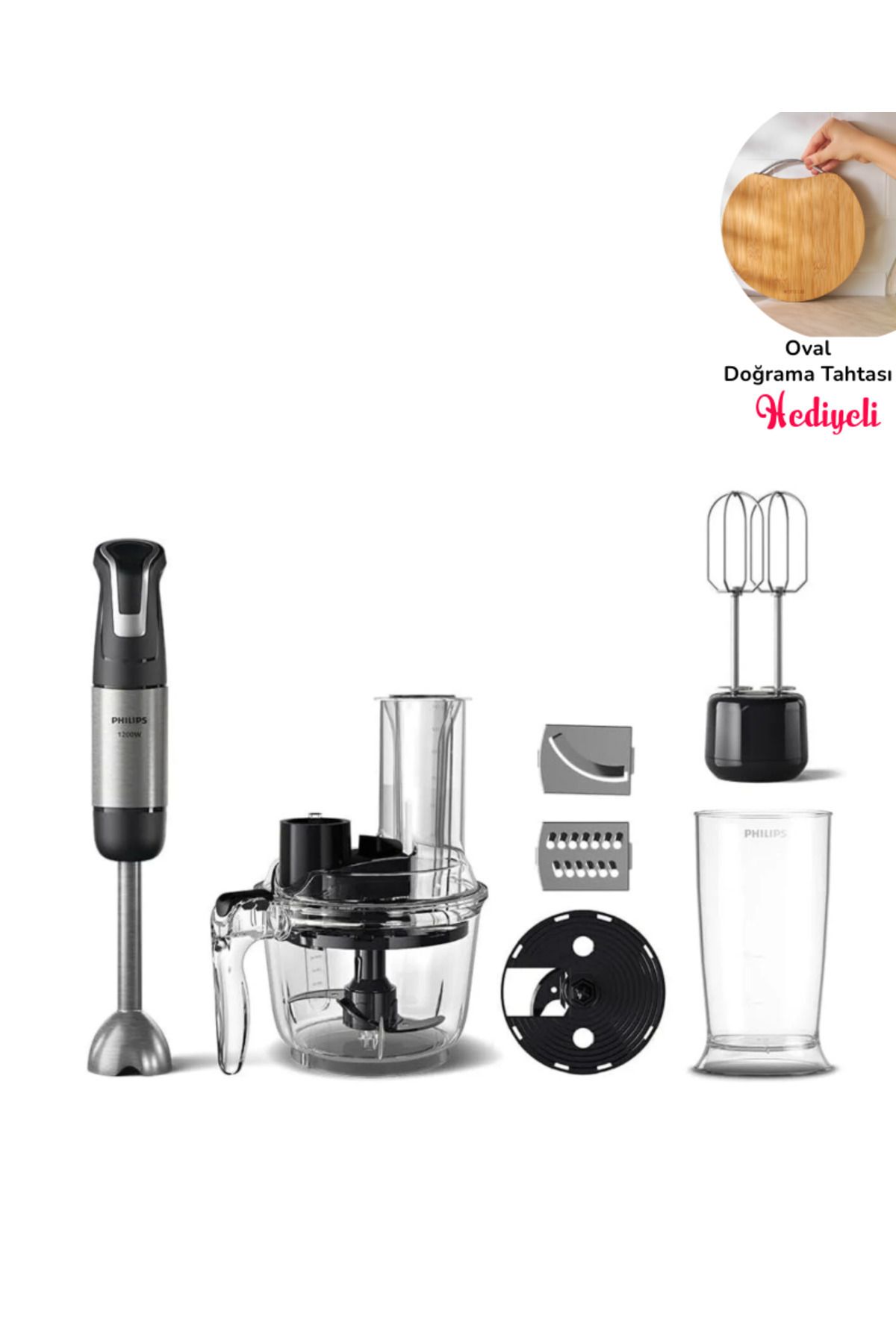 5000 Serisi Philips 1200 W El Blender Seti 0,5l Kapasiteli