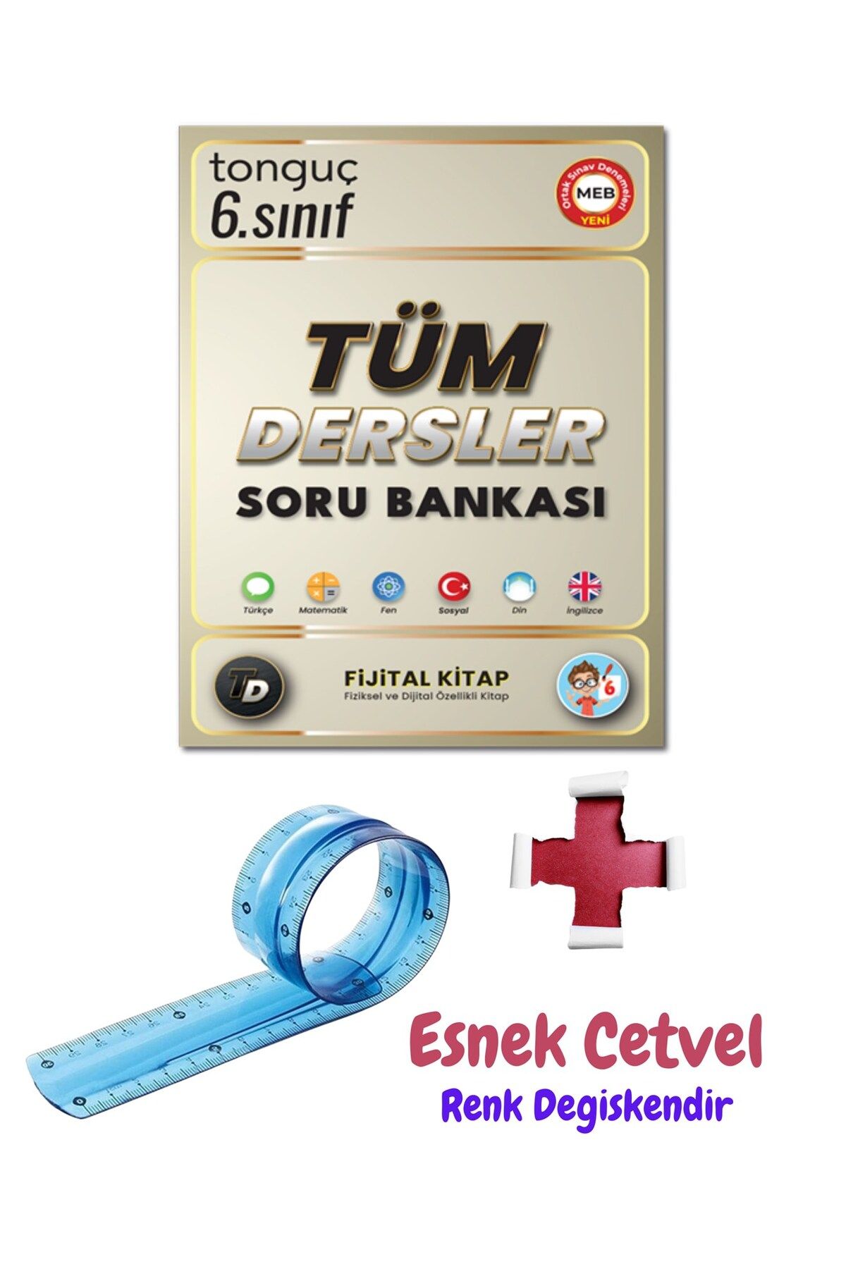 Tonguç Yayınları 6. Sınıf Tüm Dersler Fijital Soru Bankası - Esnek Cetvel - Tonguç Yayınları