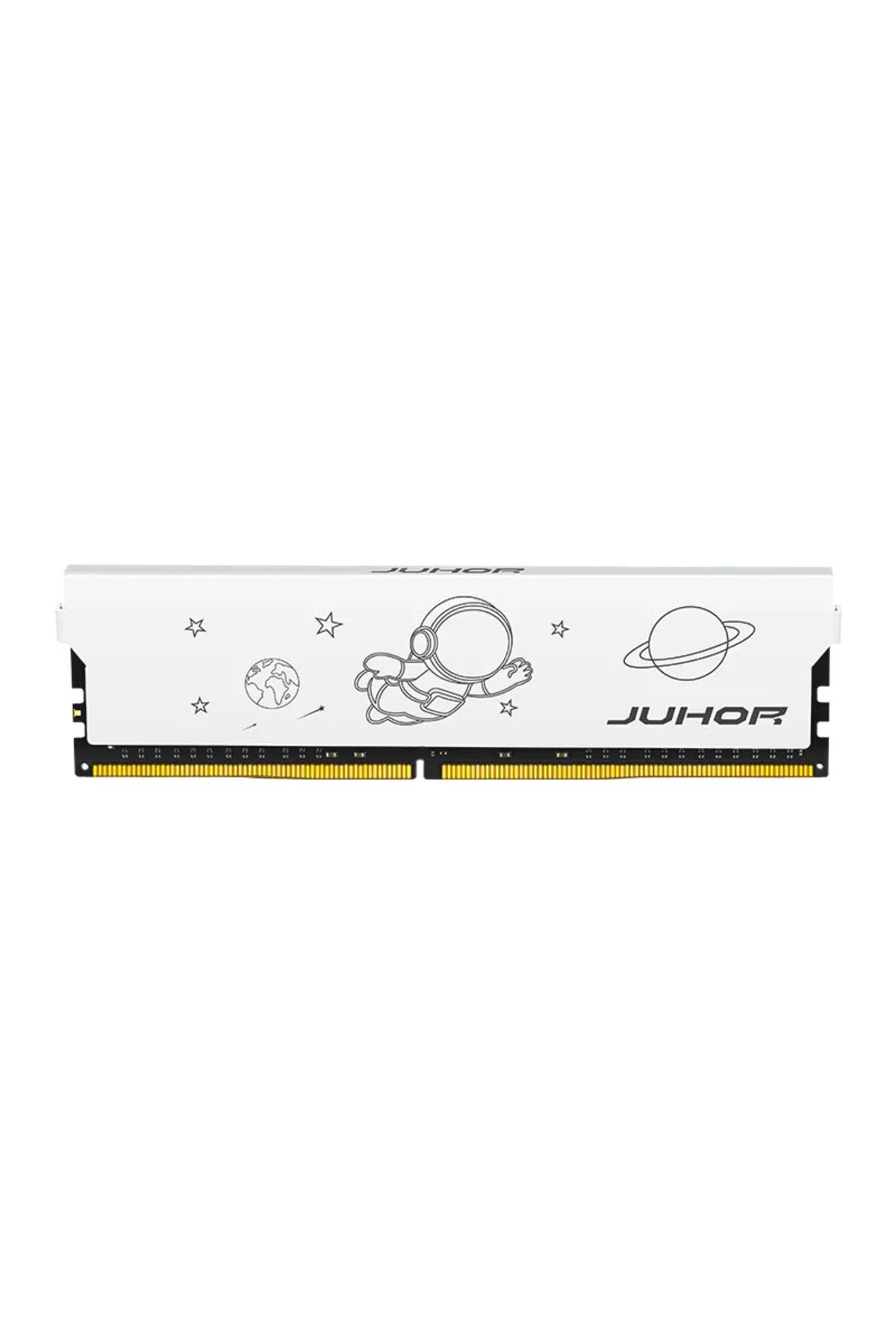 JUHOR-16Gb (2X8) Ddr4 Ram Cl 18 3200 Mhz White Desktop Pc Computer Cooler Ram Xmp 1.35V 2