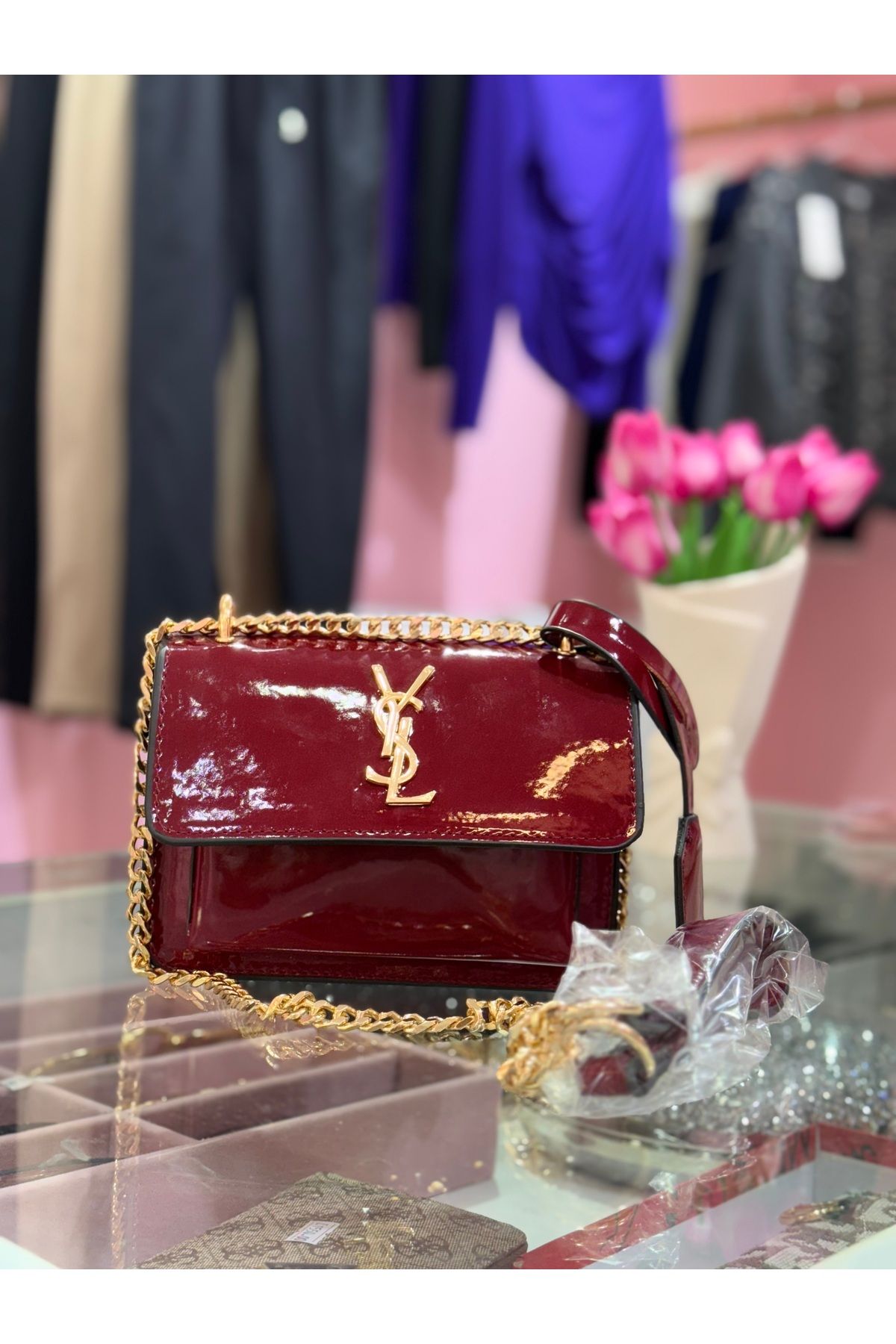 Elya moda evi Y bordo çanta