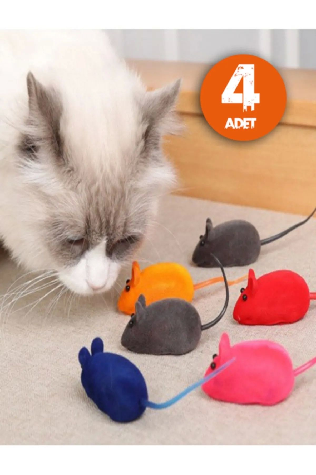 TTT Kedi Eğitim Oyun Faresi 4 Adet