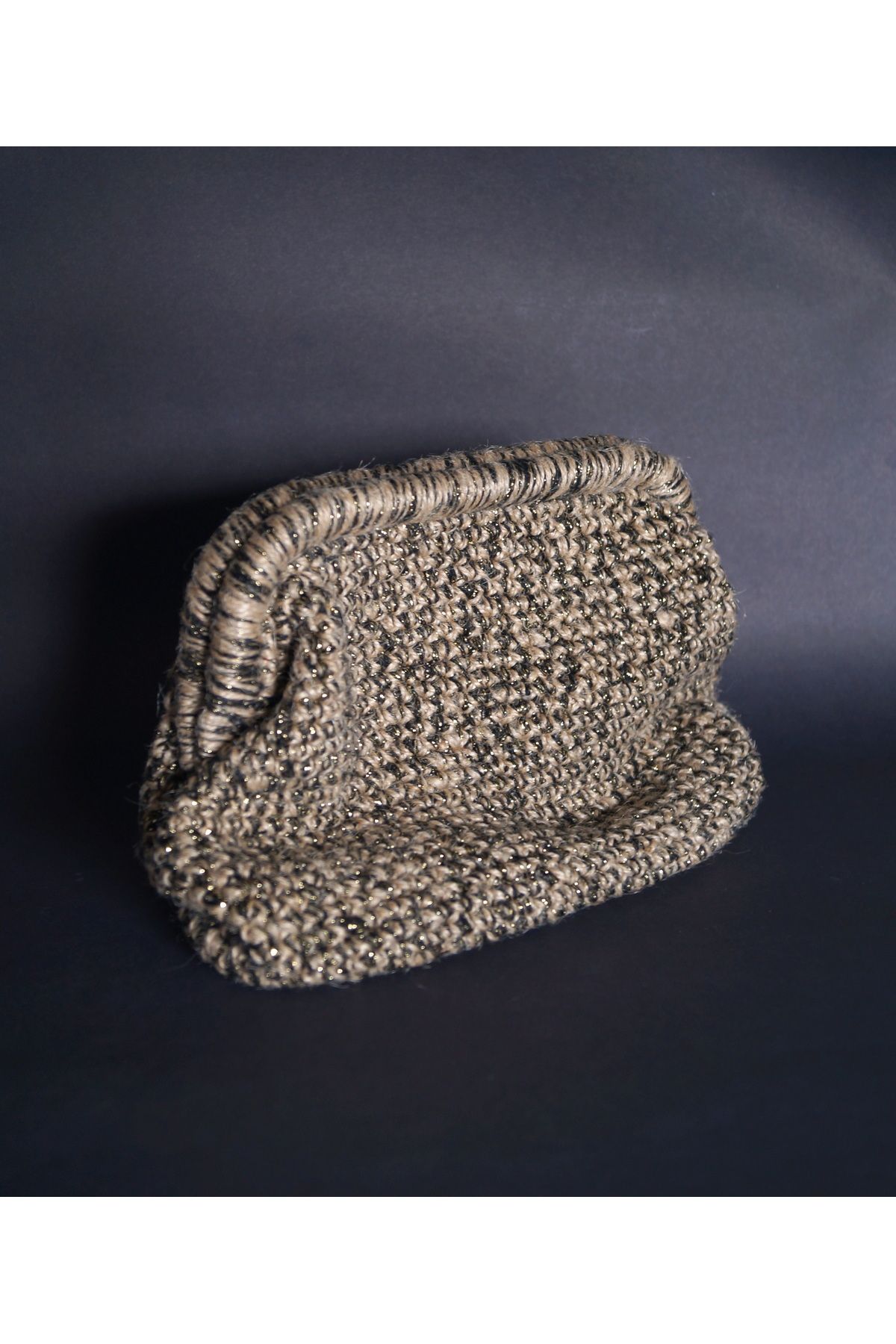 Anna Larina Örgü clutch çanta