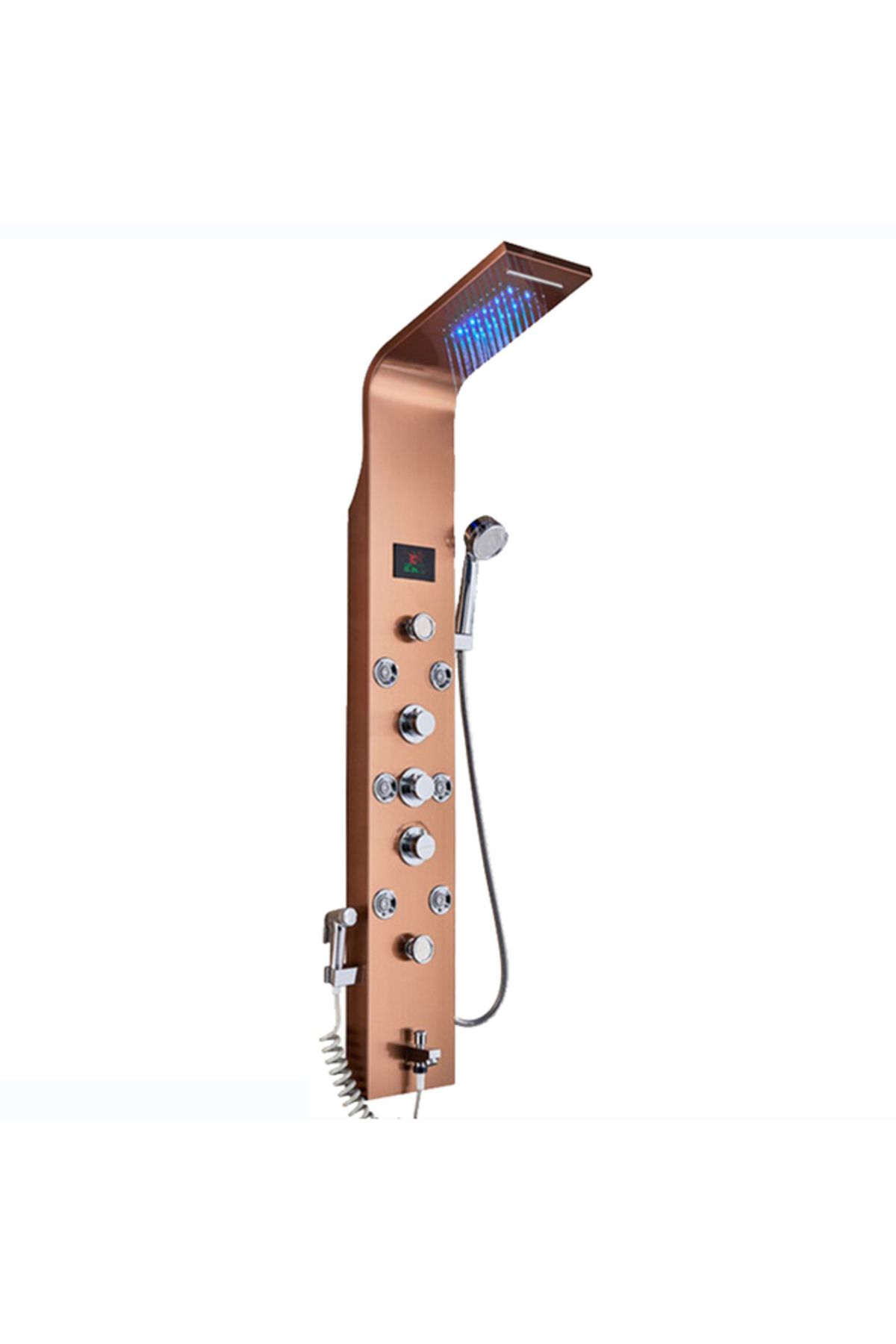 Blackswan Design Panel Dus, Blackswan, Tip M8009, Rose Gold,afisaj Digital, Dus Bideu, Led, Functii Spa, 128 Cm - One Size
