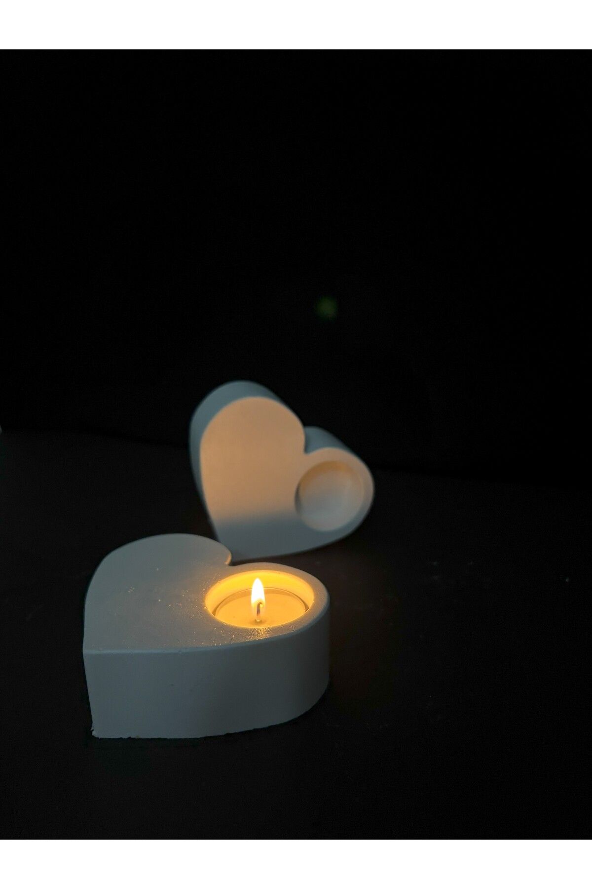 ATÖLYE VİVA Kalp figürlü mumluk dekoratif obje-tealight
