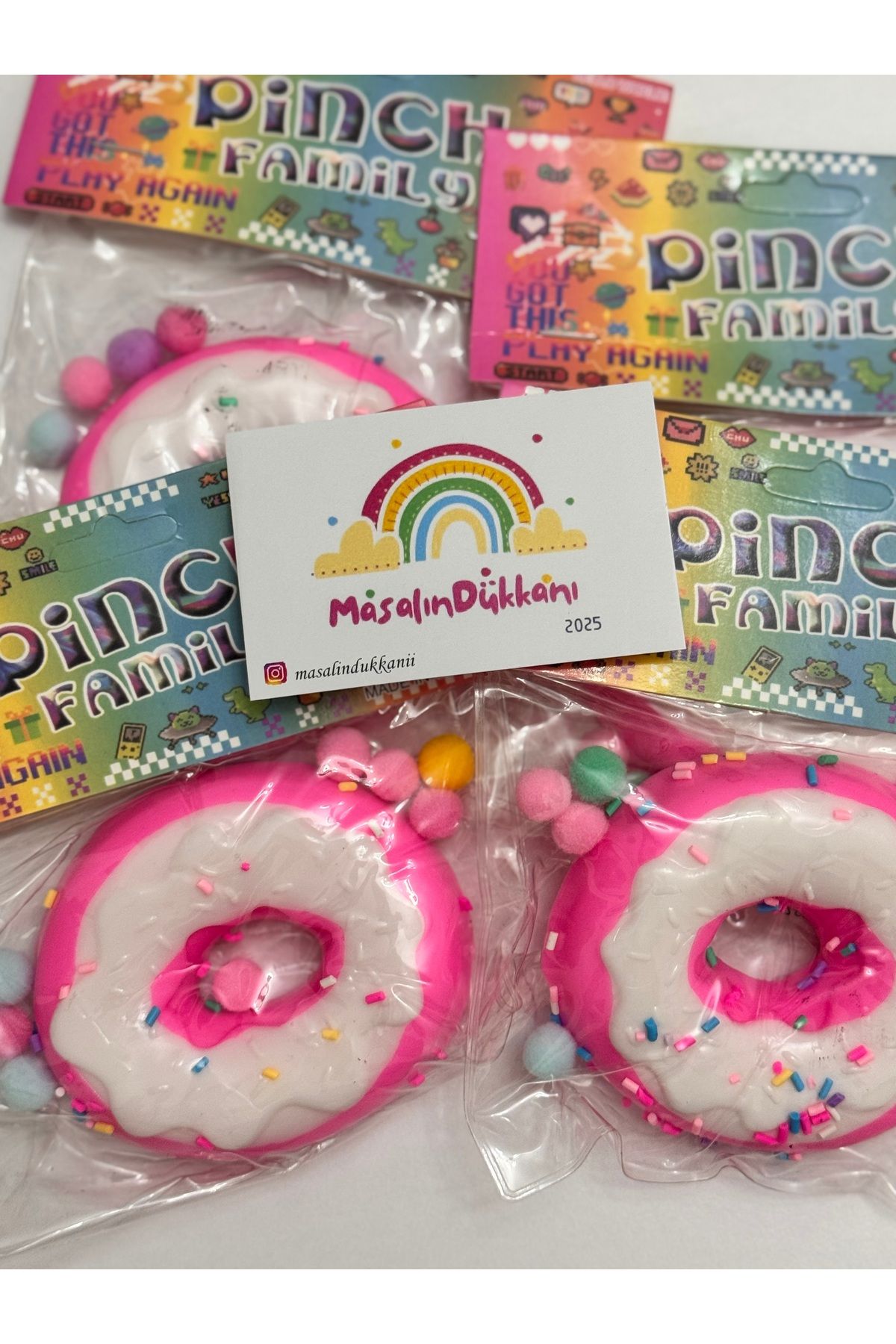 sukuşi Pembe Donut Sukuşi Squishy