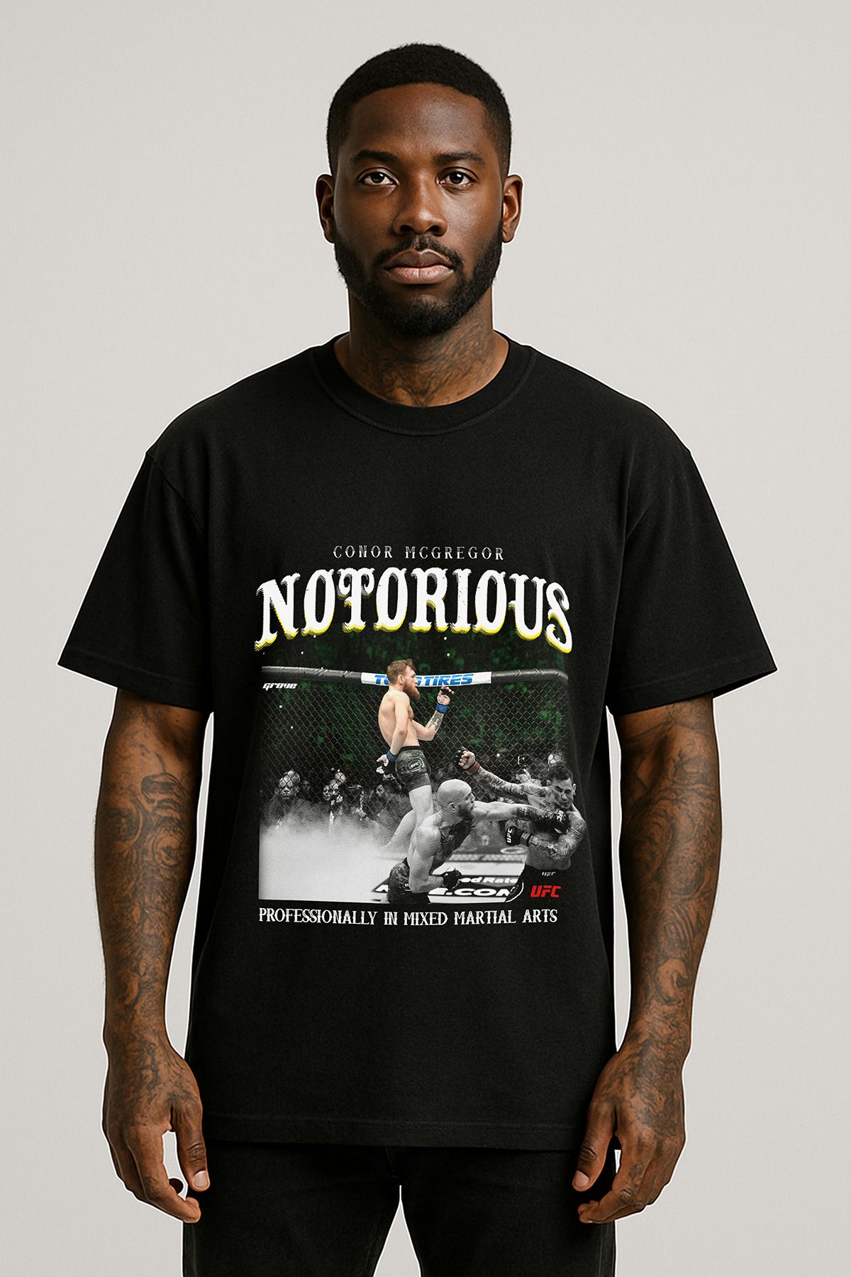 Grove Fashion Conor McGregor King Baskılı Unisex Oversize T-Shirt