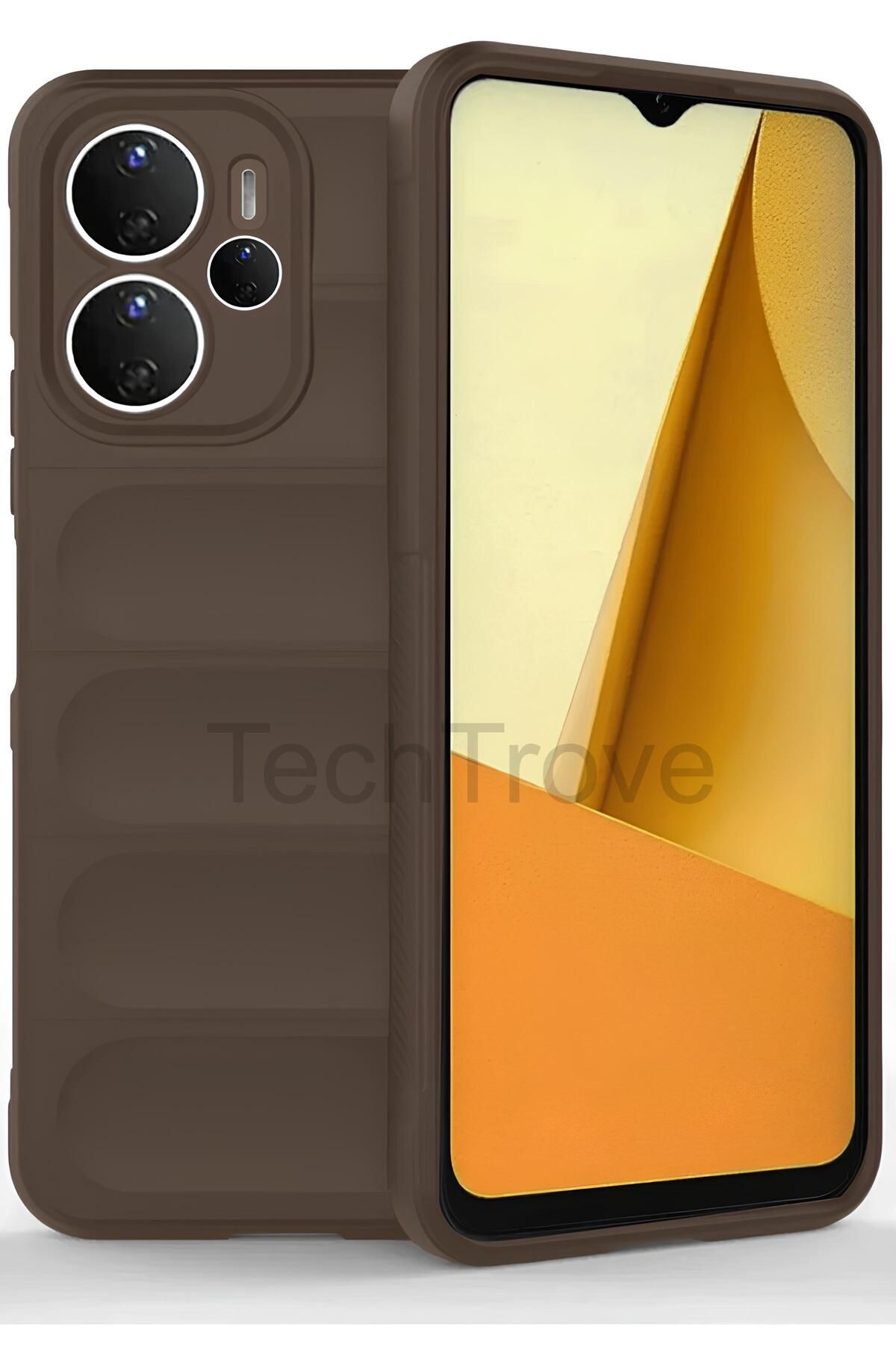TechTrove Xiaomi Redmi Note 14 4G Kılıf Elde Kaymaz İçi Kadife Silikon Kapak