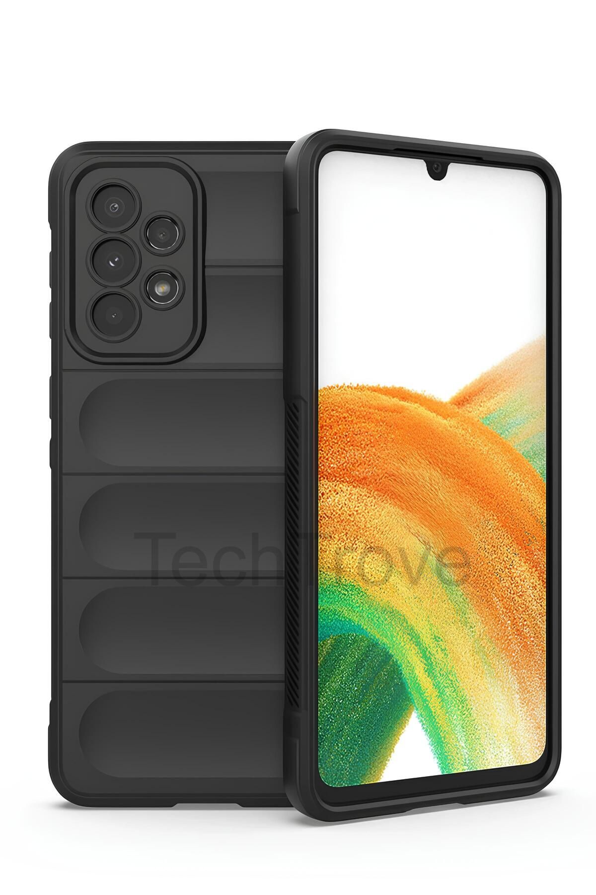 TechTrove Samsung Galaxy A33 5G Kılıf Elde Kaymaz İçi Kadife Silikon Kapak