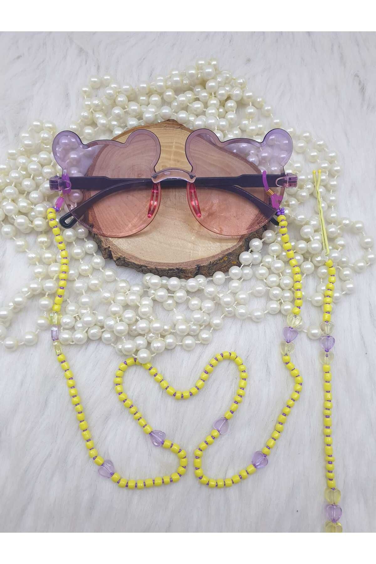 HAPPY HANDMADE ZİNCİR.../İKİLİ TAKIM ÇOCUK TOKA VE ÇOCUK GÖZLÜK ZİNCİRİ/ÇOCUK GÖZLÜK AKSESUARI,SAÇ BONCUĞU