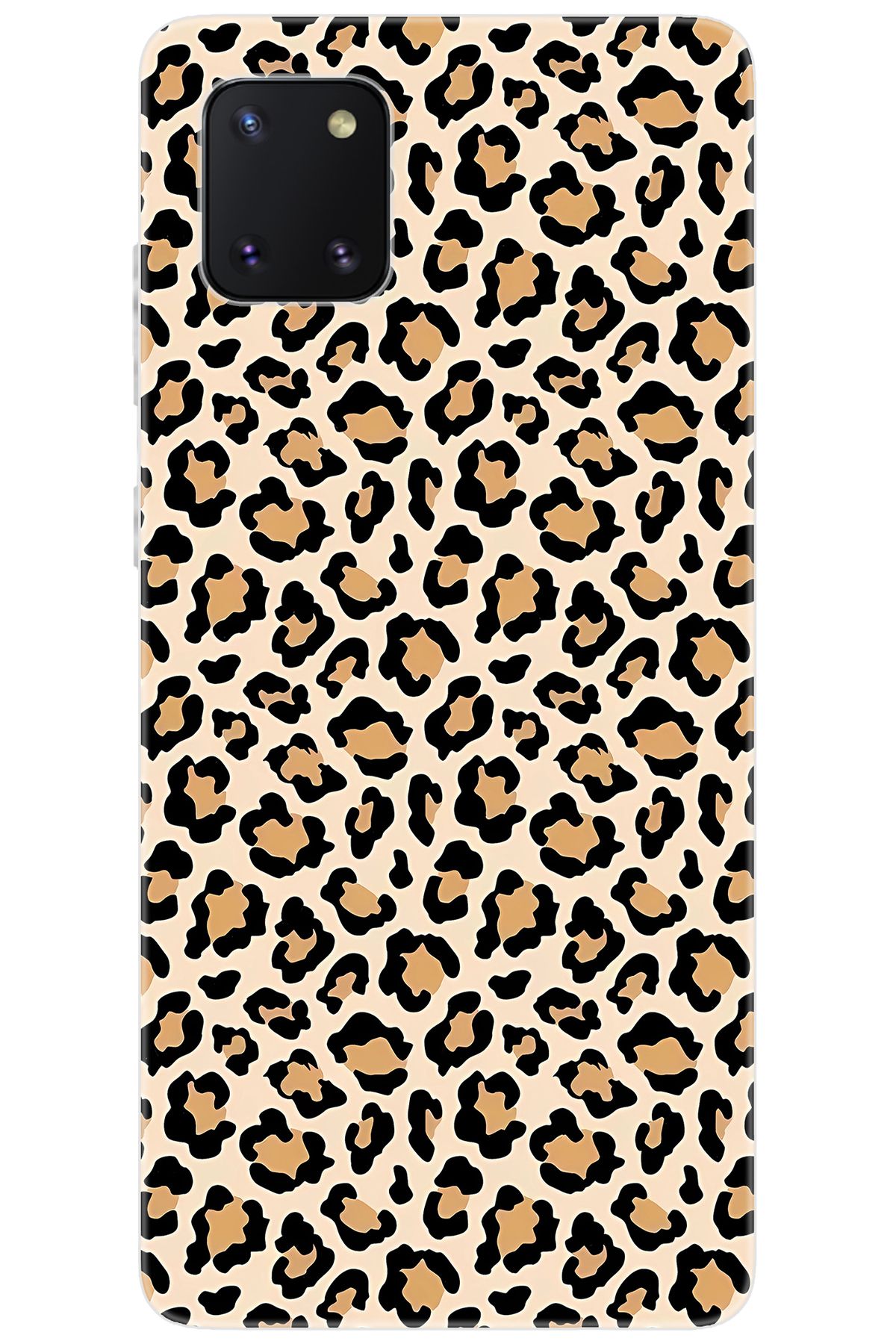 Ceppare Samsung Galaxy Note 10 Lite (SM-N770F) Uyumlu Kılıf Desenli Silikon Leopar Desen STK:743 CP-0dc1Q6I