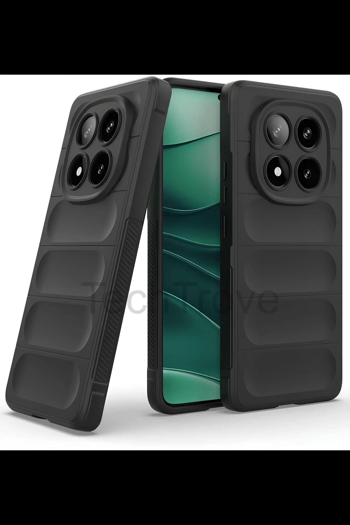 TechTrove Xiaomi Redmi Note 14 Pro 4G Kılıf Elde Kaymaz İçi Kadife Silikon Kapak