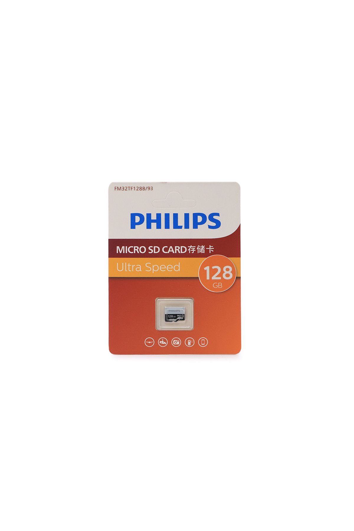 Philips 128GB A1 V30 MicroSDXC Hafıza Kartı 4K 130MB/s Micro SD Kart