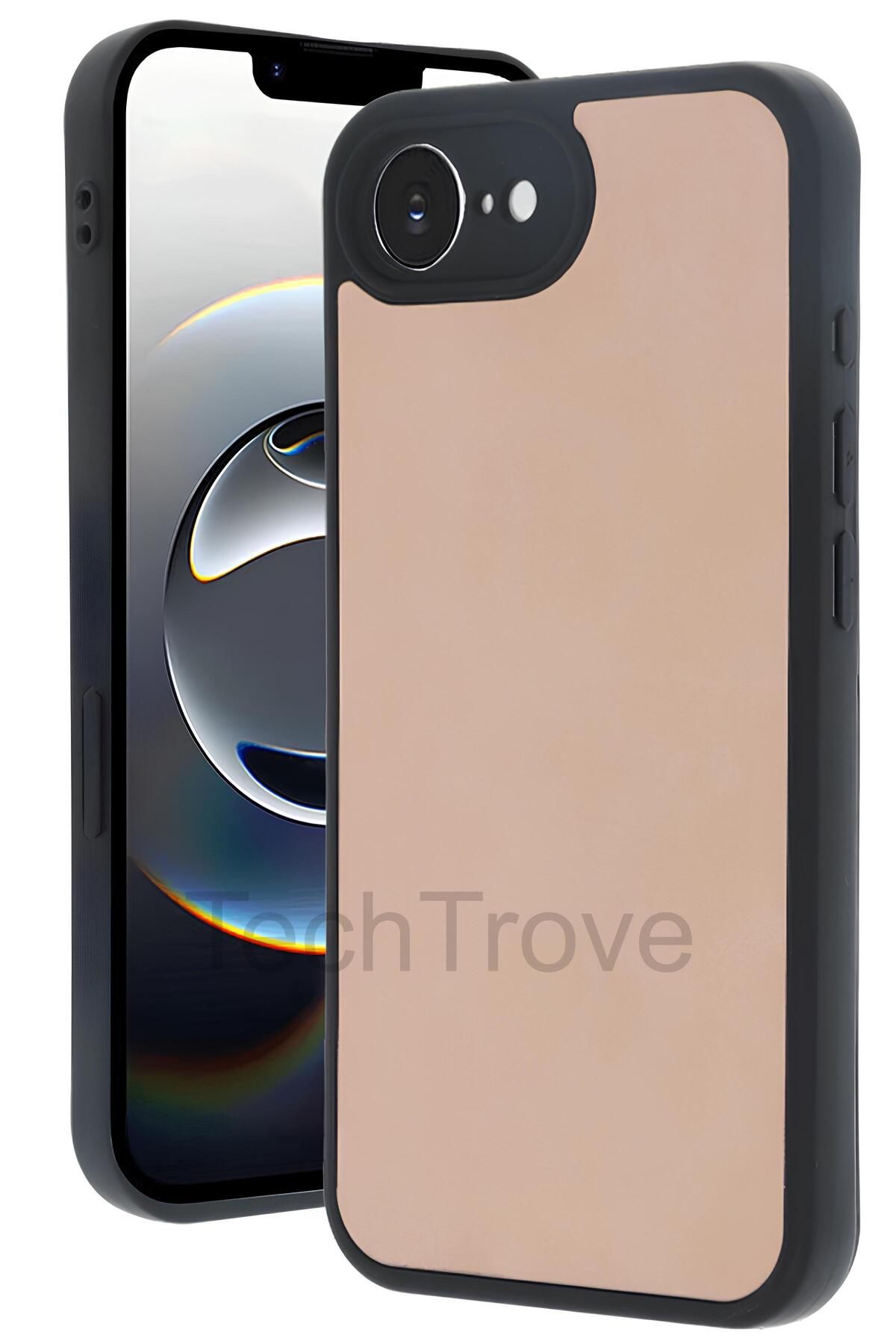 TechTrove iPhone 16E Kılıf Premium Deri Dokulu Ekstra Darbe Korumalı Kapak